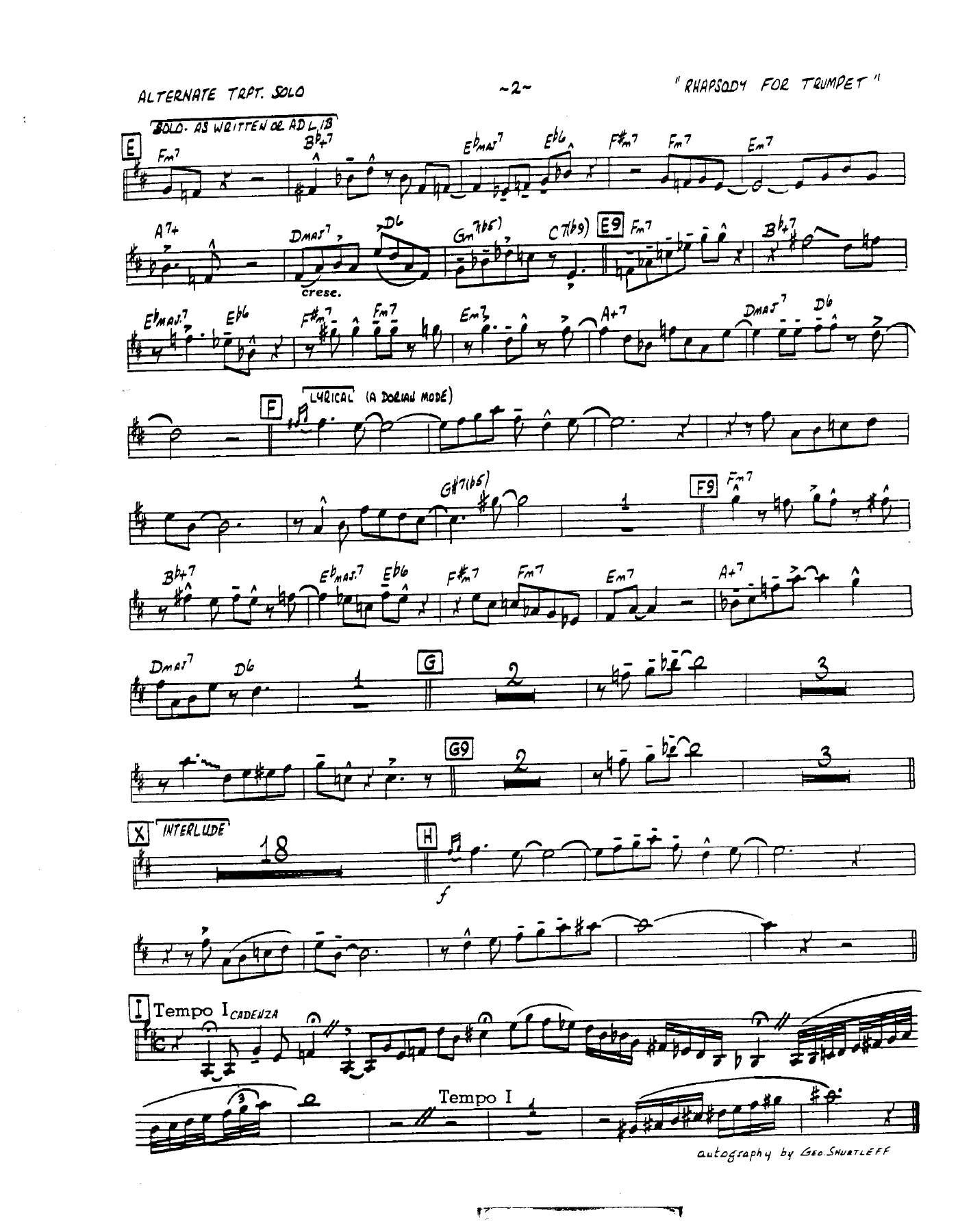 Rhapsody For Trumpet (J.La Porta) D.Severinsen — page 3