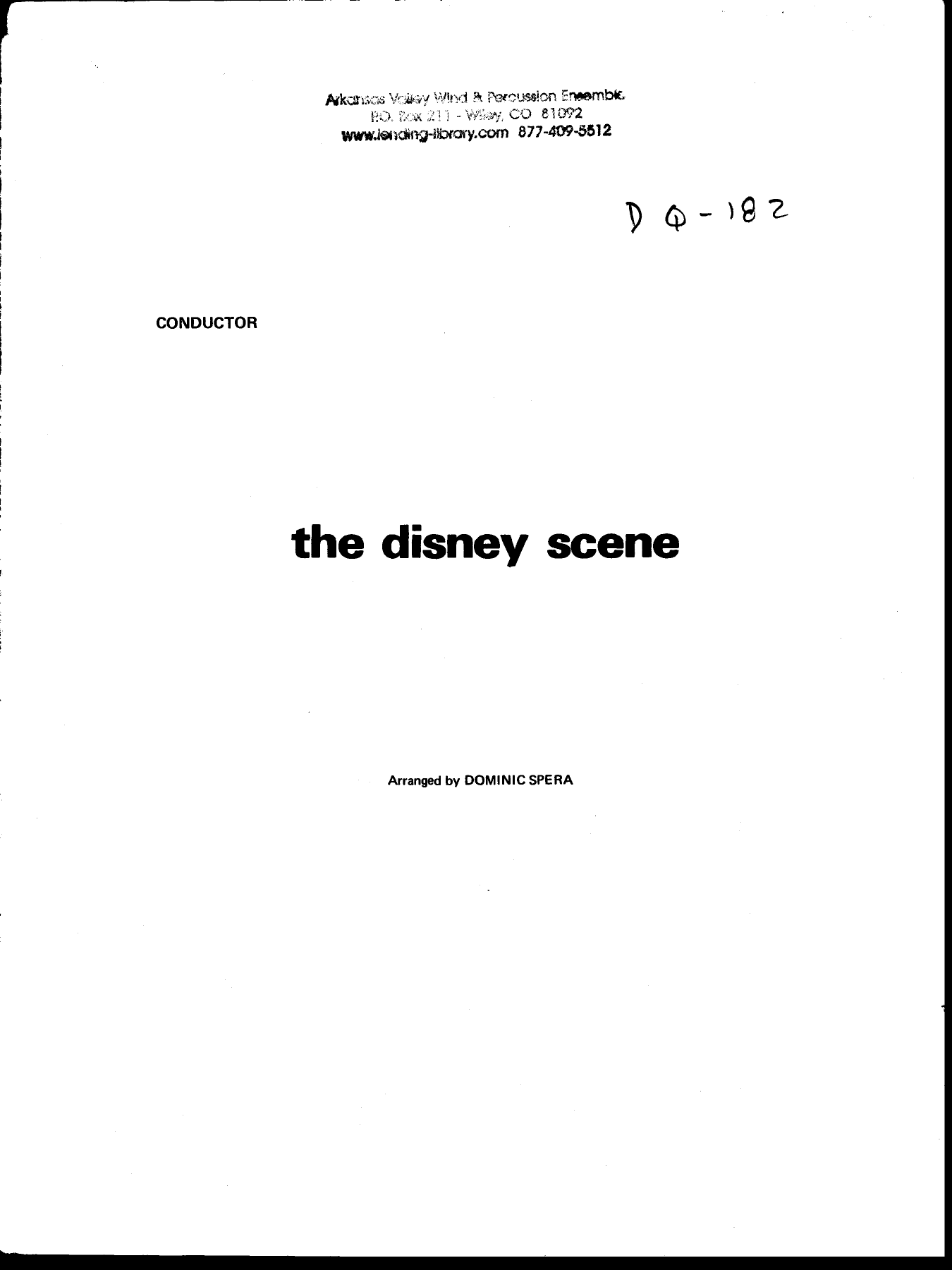 The Disney Scene — Big Band sheet music arranged by D.Spera | Jazz Standard