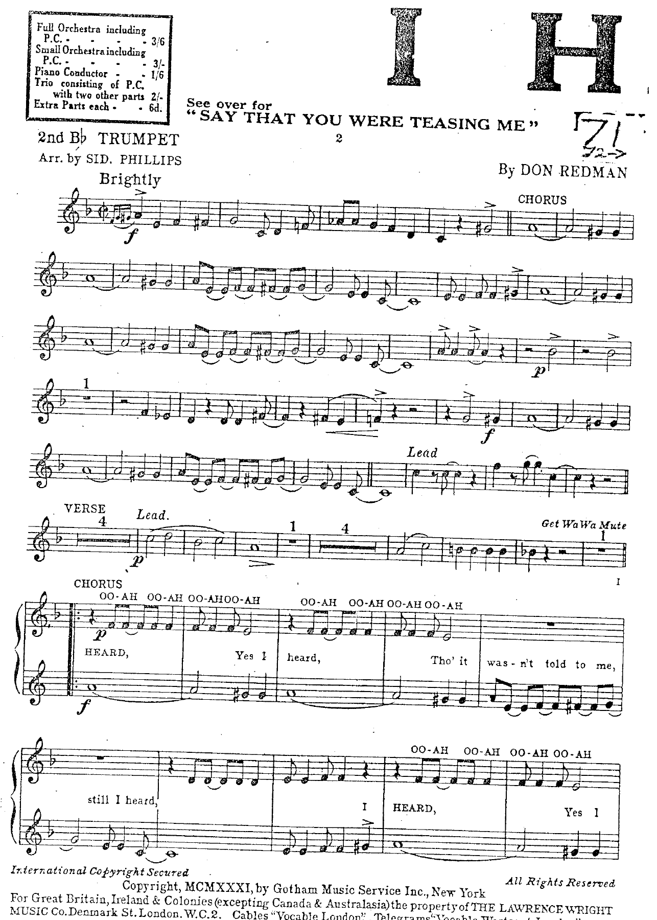 I Heard (S.Phillips) D.Redman — page 3