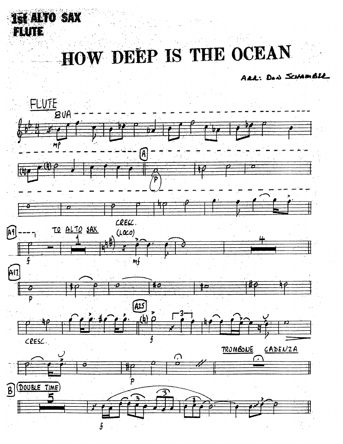 How Deep Is The Ocean — sheet music cover (first page)