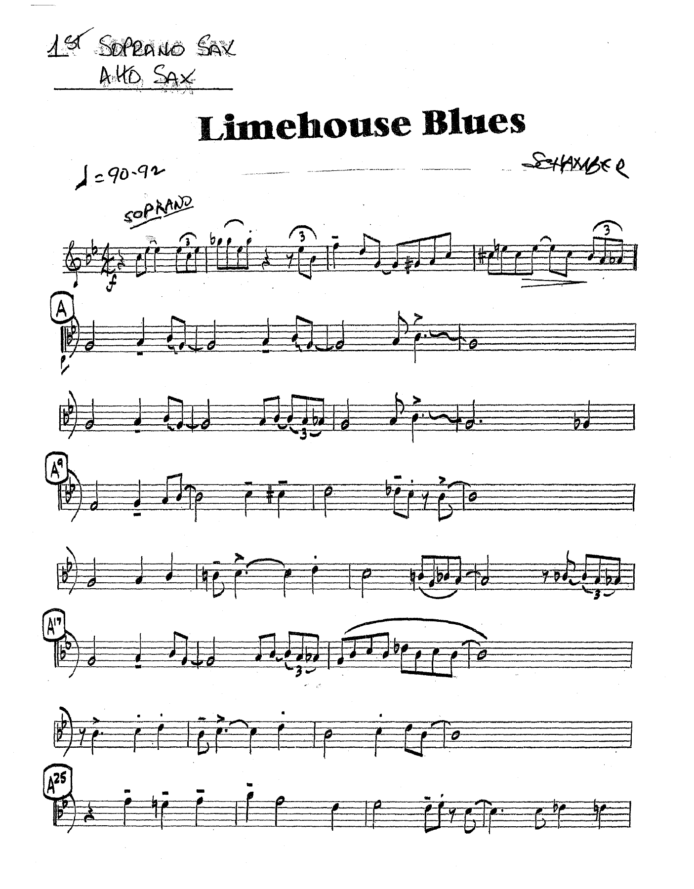 Limehouse Blues — sheet music preview
