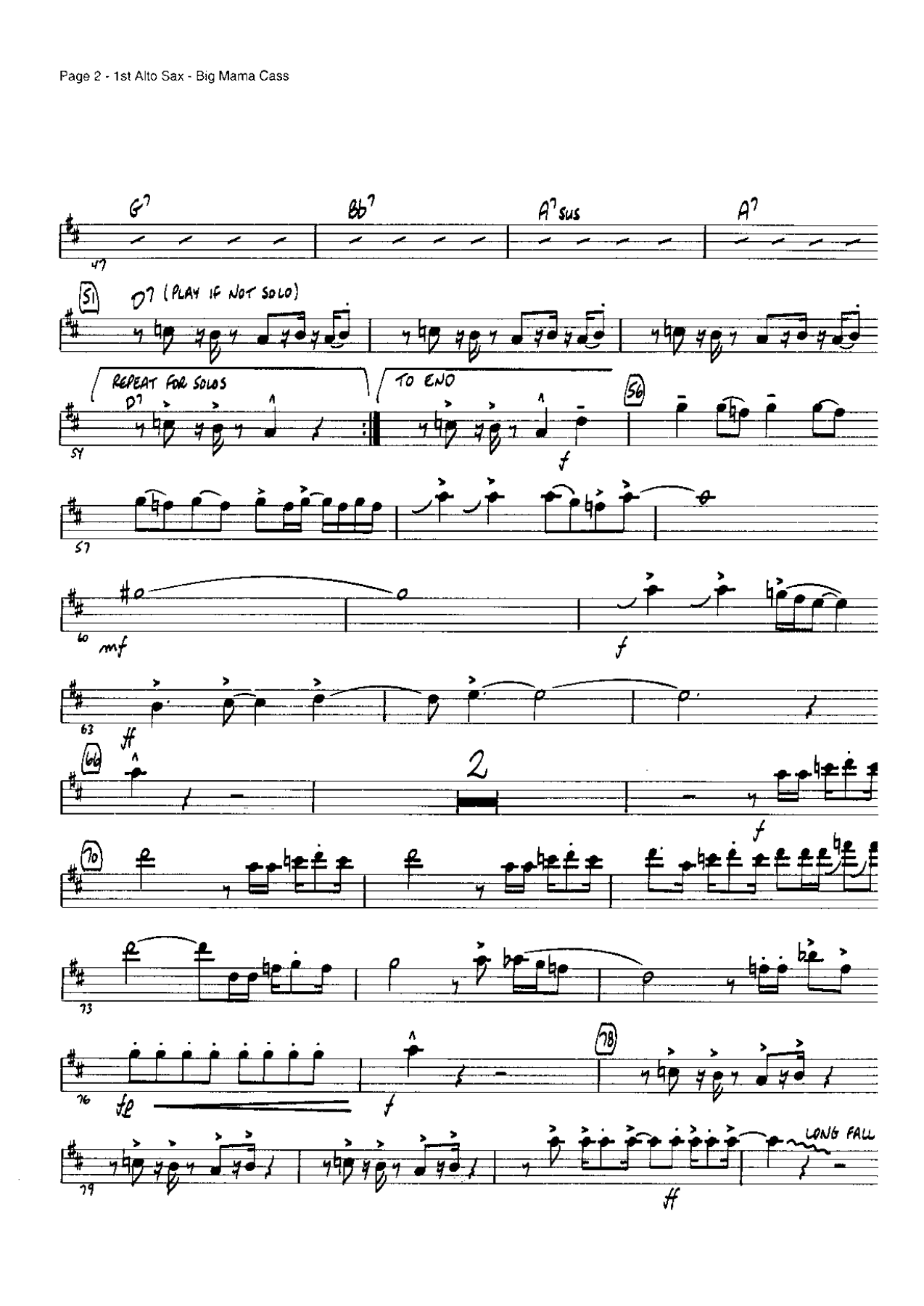Big Mama Cass (A.Clark) D.Sebesky — page 2