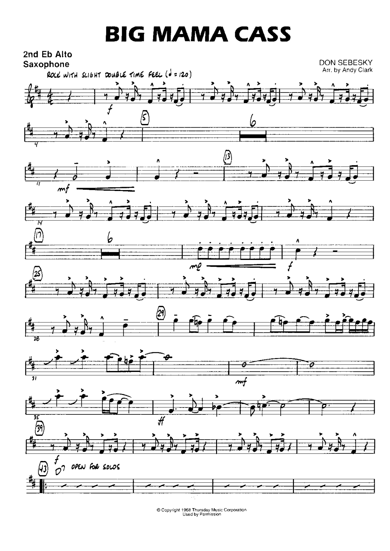Big Mama Cass (A.Clark) D.Sebesky — page 3