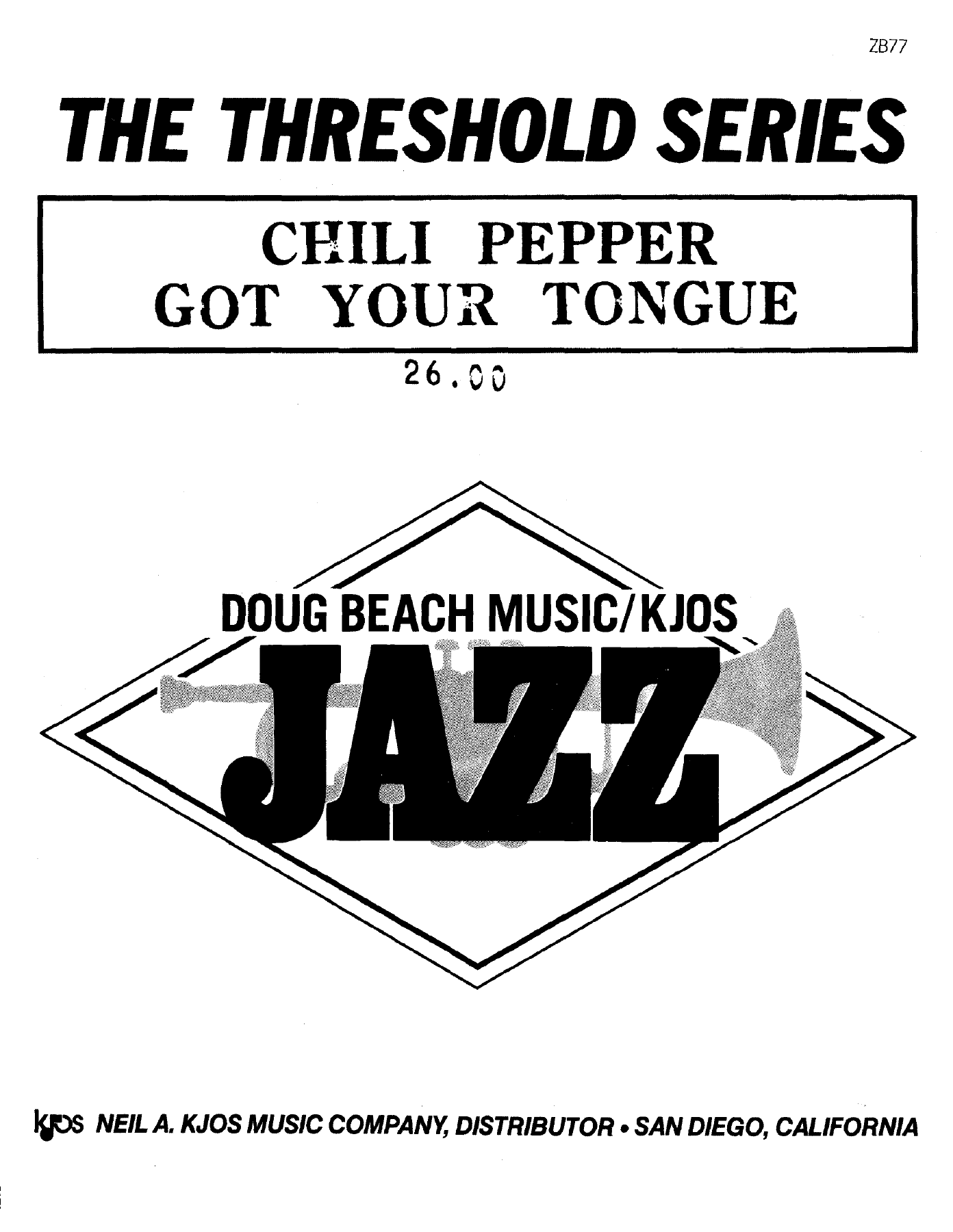 Chili Pepper Got Your Tongue — Big Band sheet music arranged by D.Beach | Jazz Standard