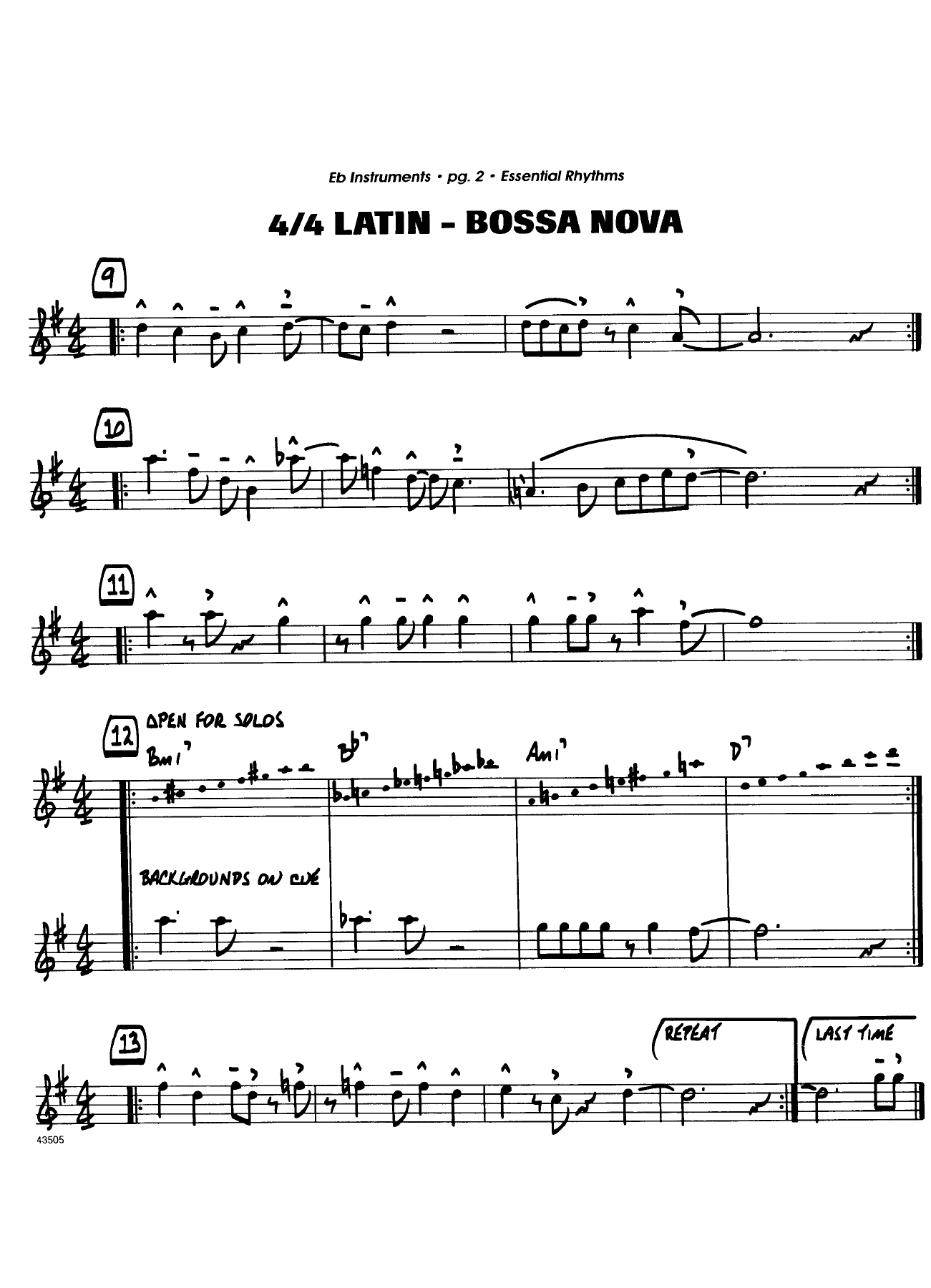 Essential Rhythms For Jazz Ensemble — page 2