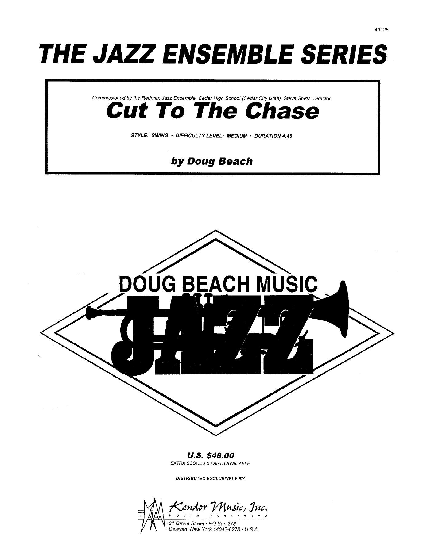 Cut To The Chase — Big Band sheet music arranged by D.Beach | Jazz Standard