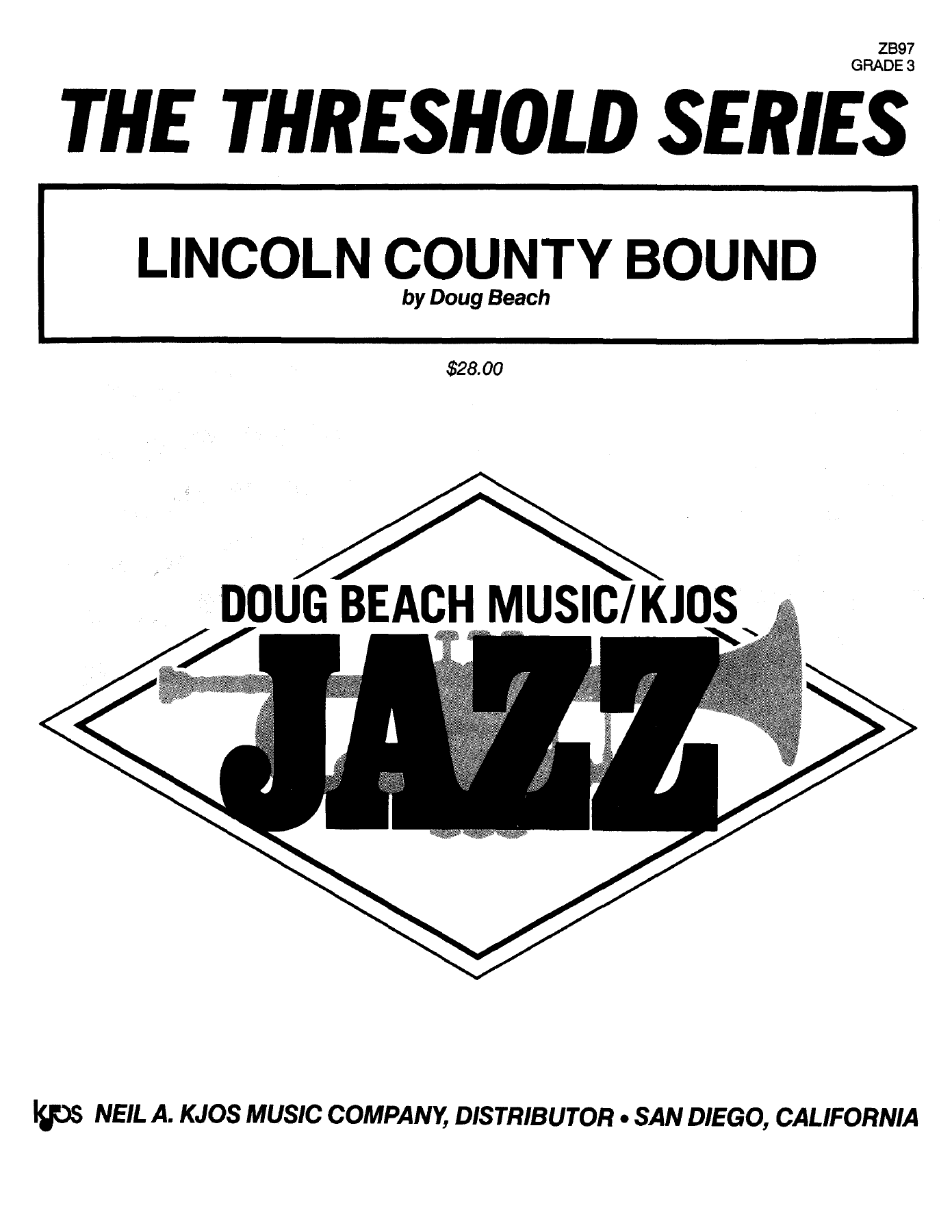 Lincoln County Bound — sheet music cover (first page)