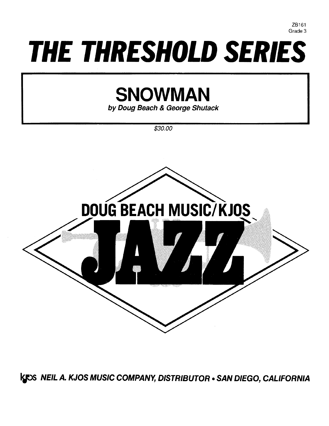 Snowman — sheet music preview