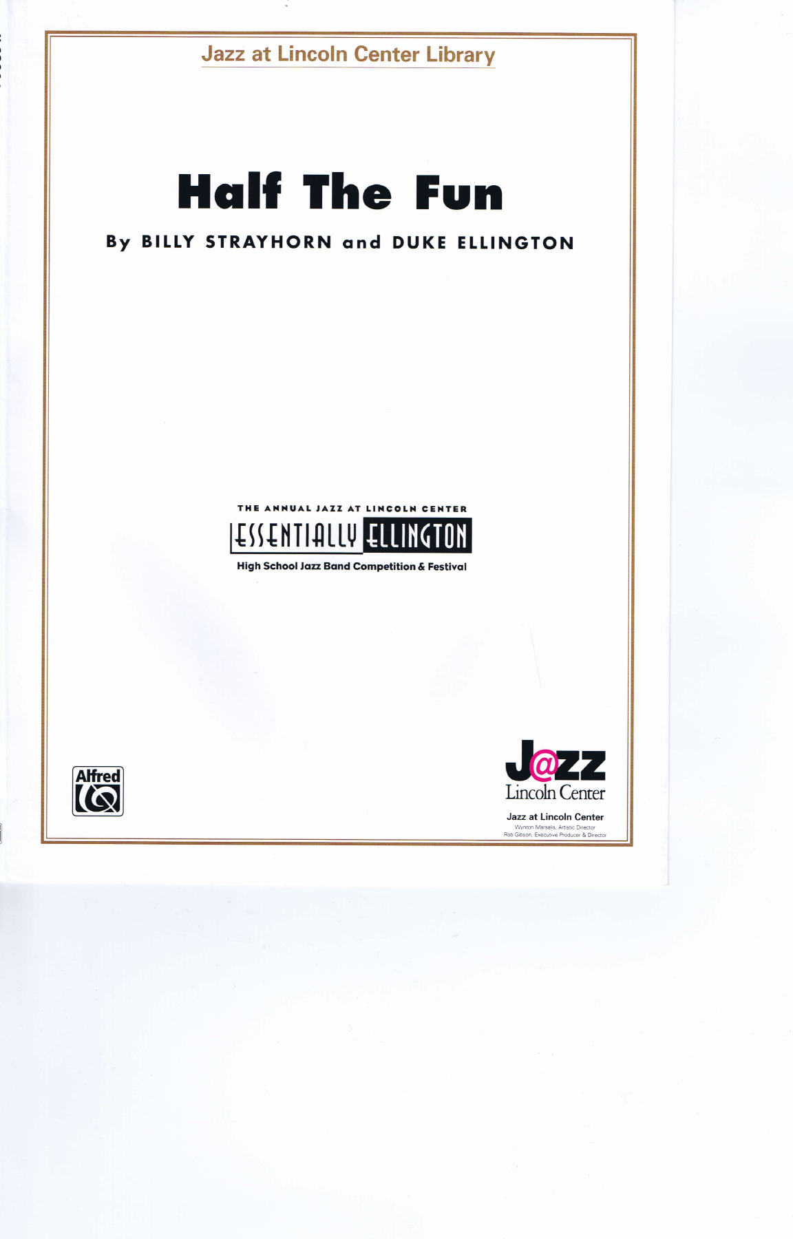 Half The Fun (D.Ellington) 3 Arr — Big Band sheet music arranged by Duke Ellington & B.Strayhorn.D.Berger | Jazz Standard