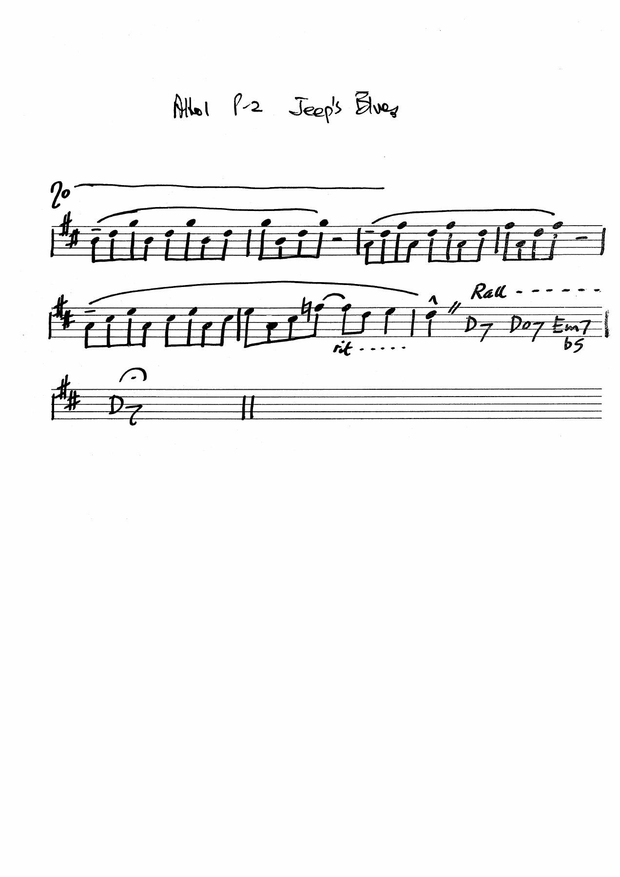 Jeep's Blues D.Ellington-J.Hodges) MP3 — page 2