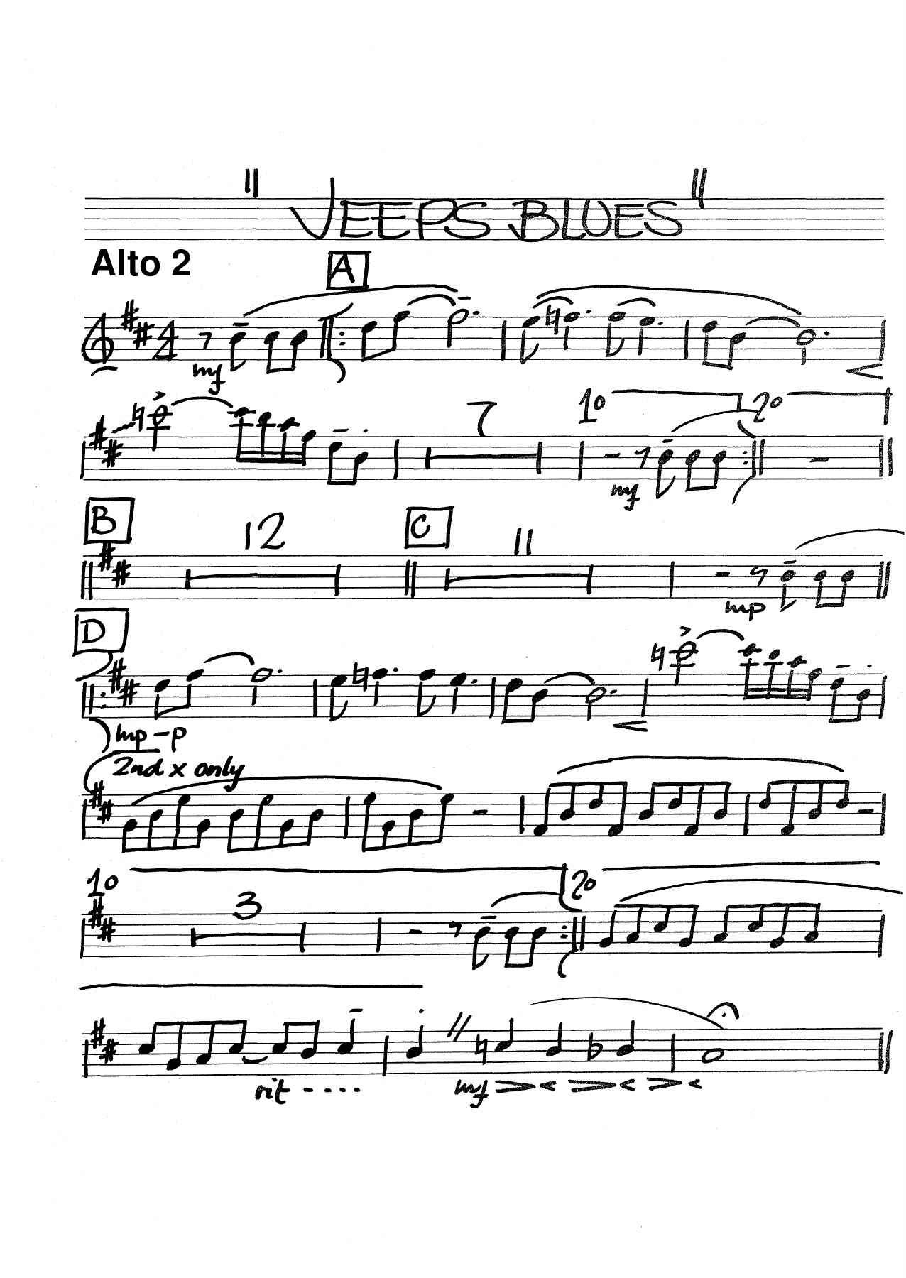 Jeep's Blues D.Ellington-J.Hodges) MP3 — page 3