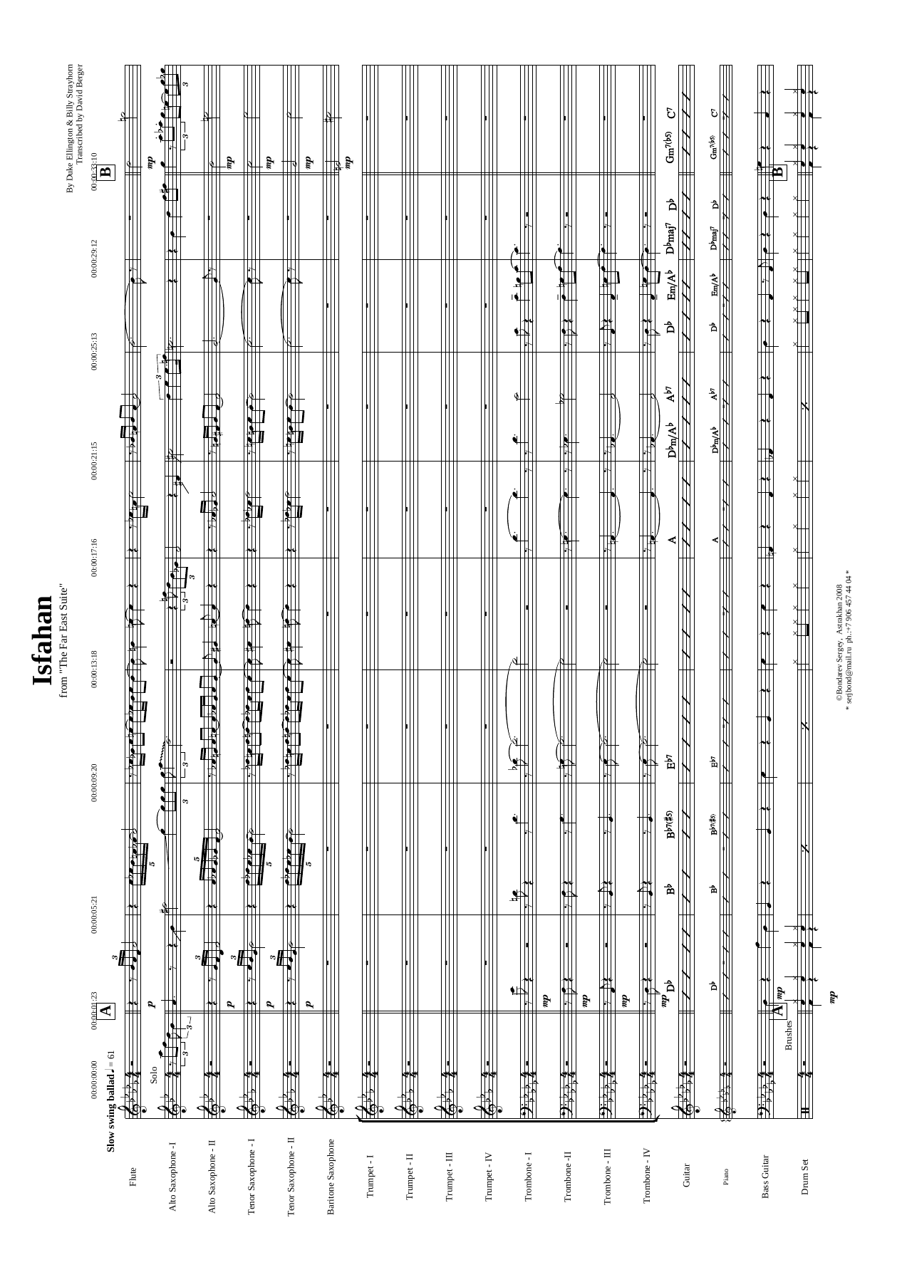 Isfahan — sheet music cover (first page)