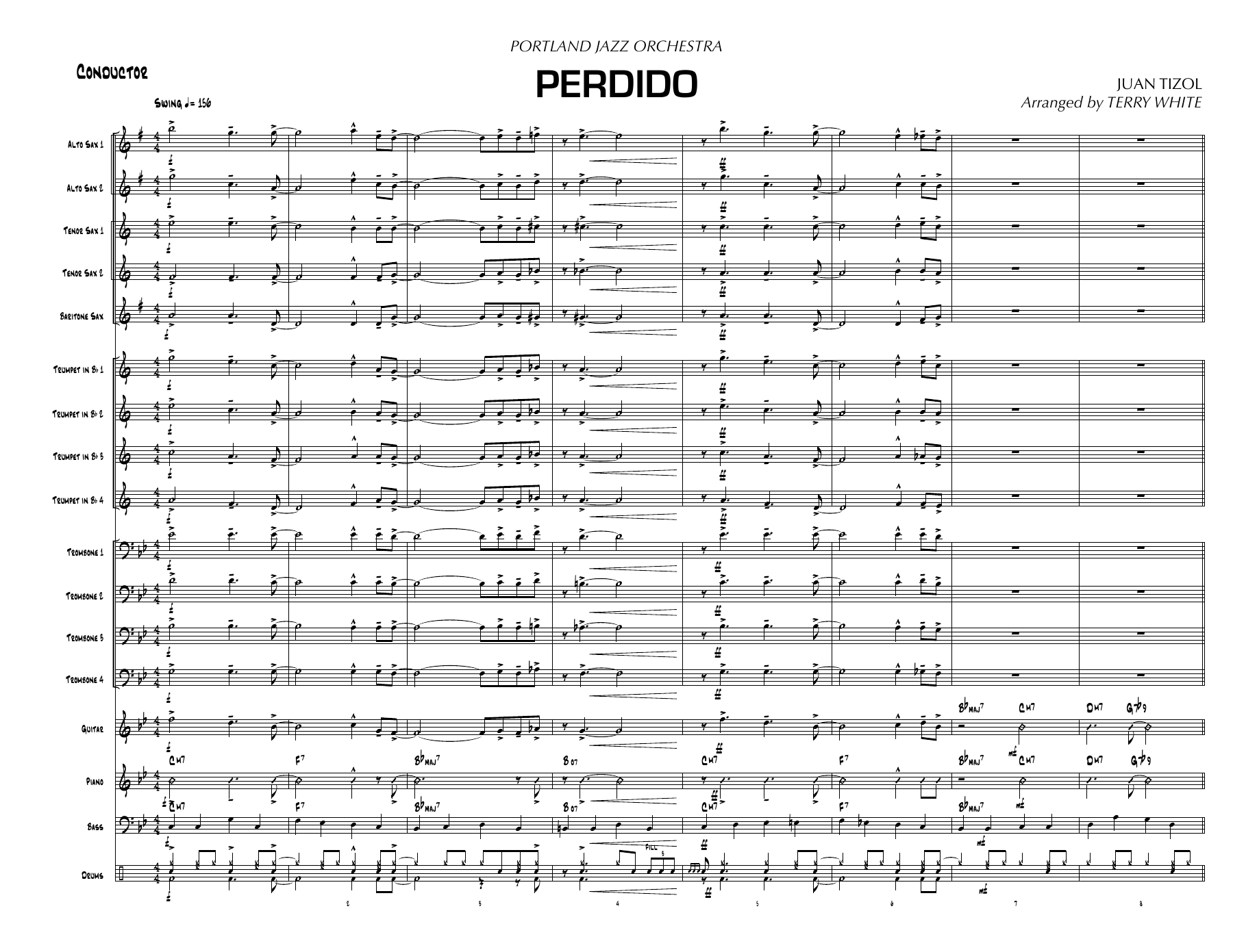 Perdido — sheet music preview