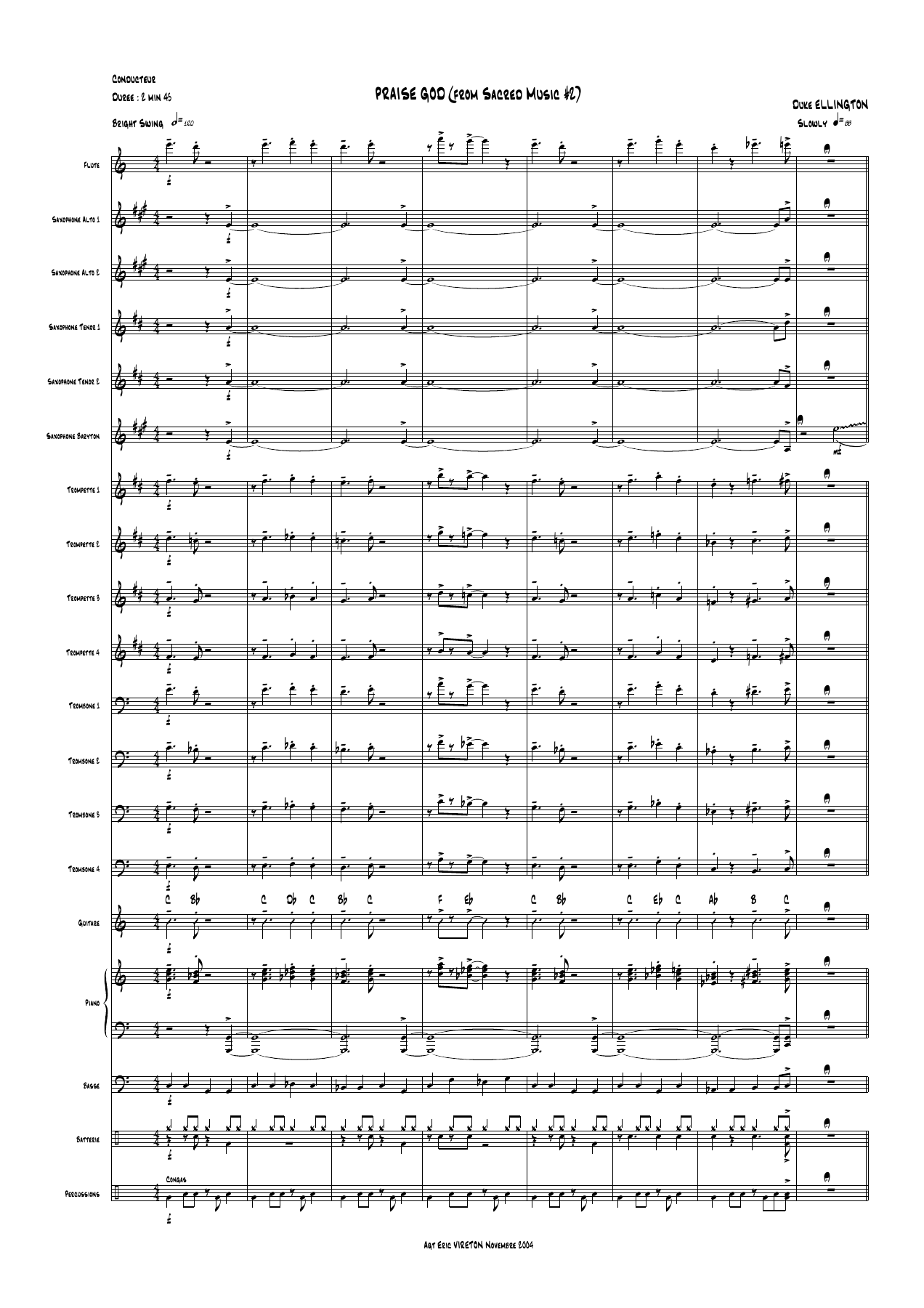 Praise God — sheet music cover (first page)