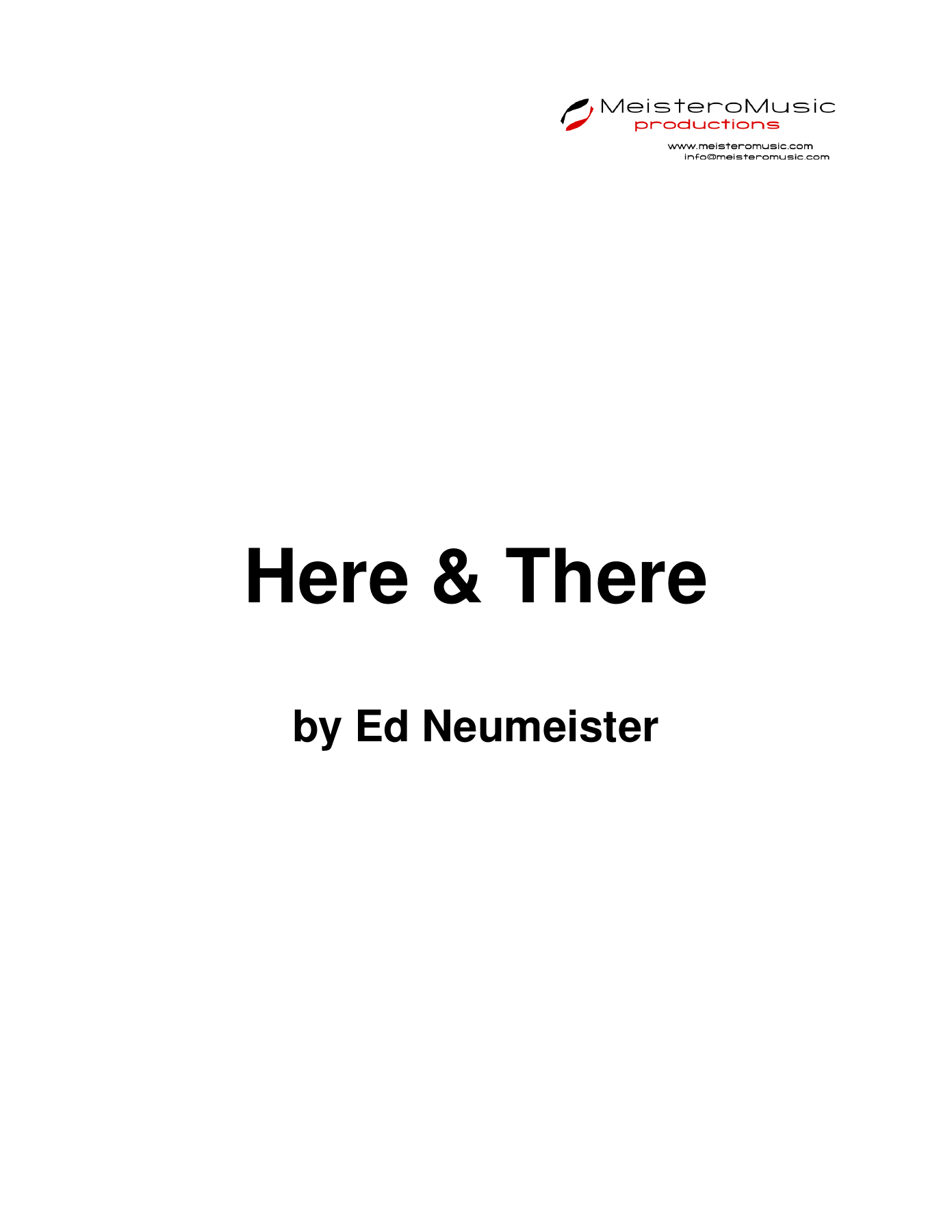 Here & There — sheet music cover (first page)