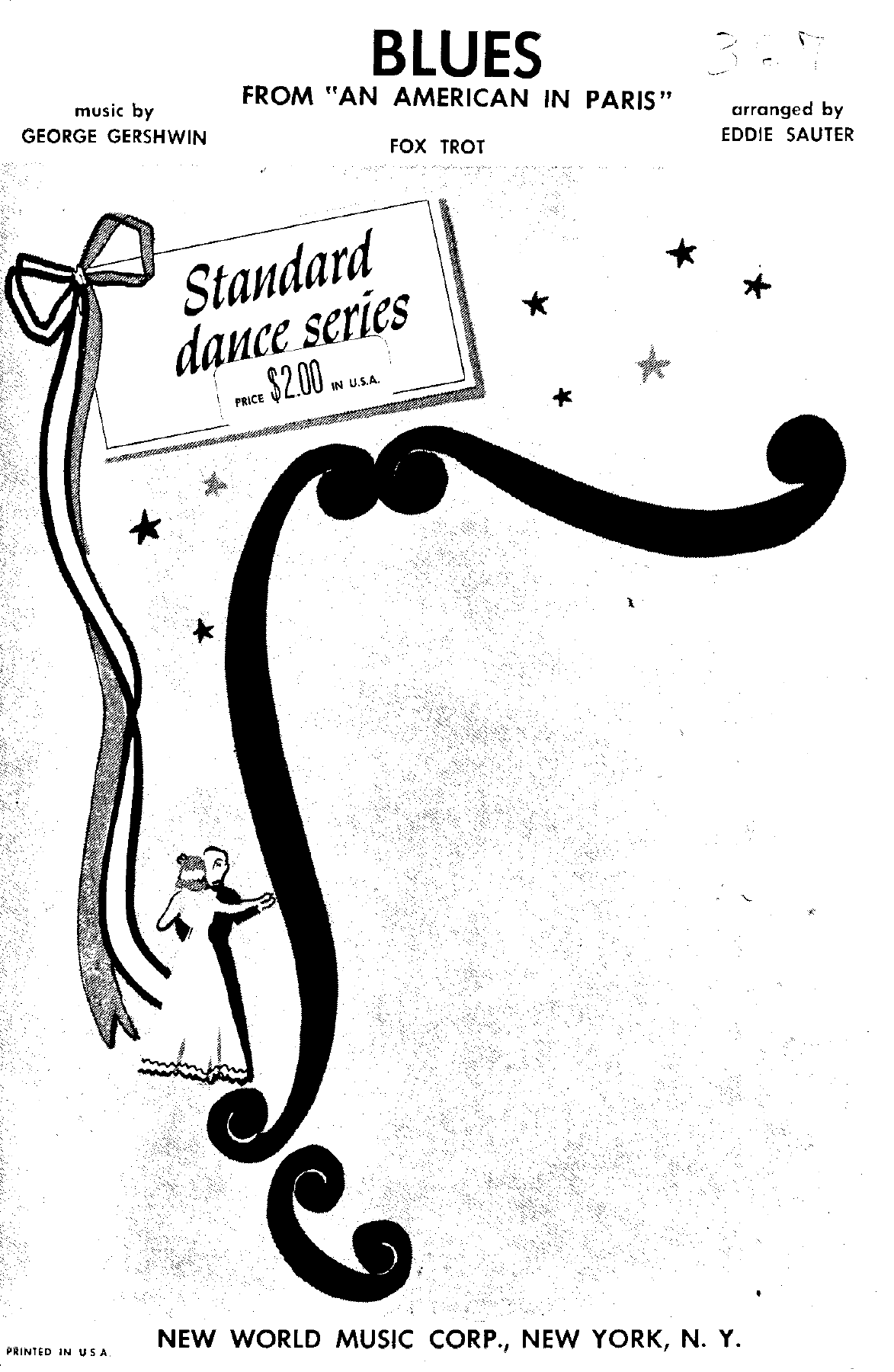 Blues From An American In Paris (E.Sauter) 36 Foxtrot — Big Band sheet music arranged by Mr. X | Jazz Standard