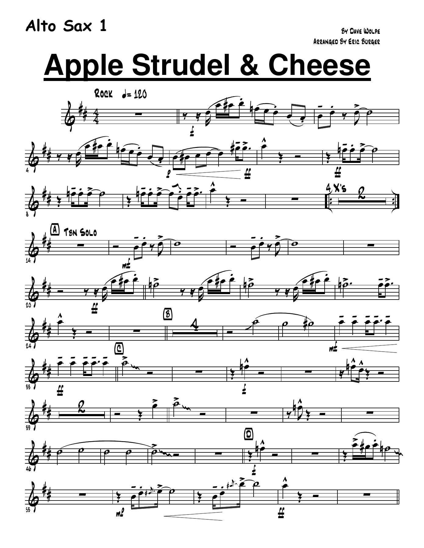 Apple Strudel And Cheese — sheet music preview