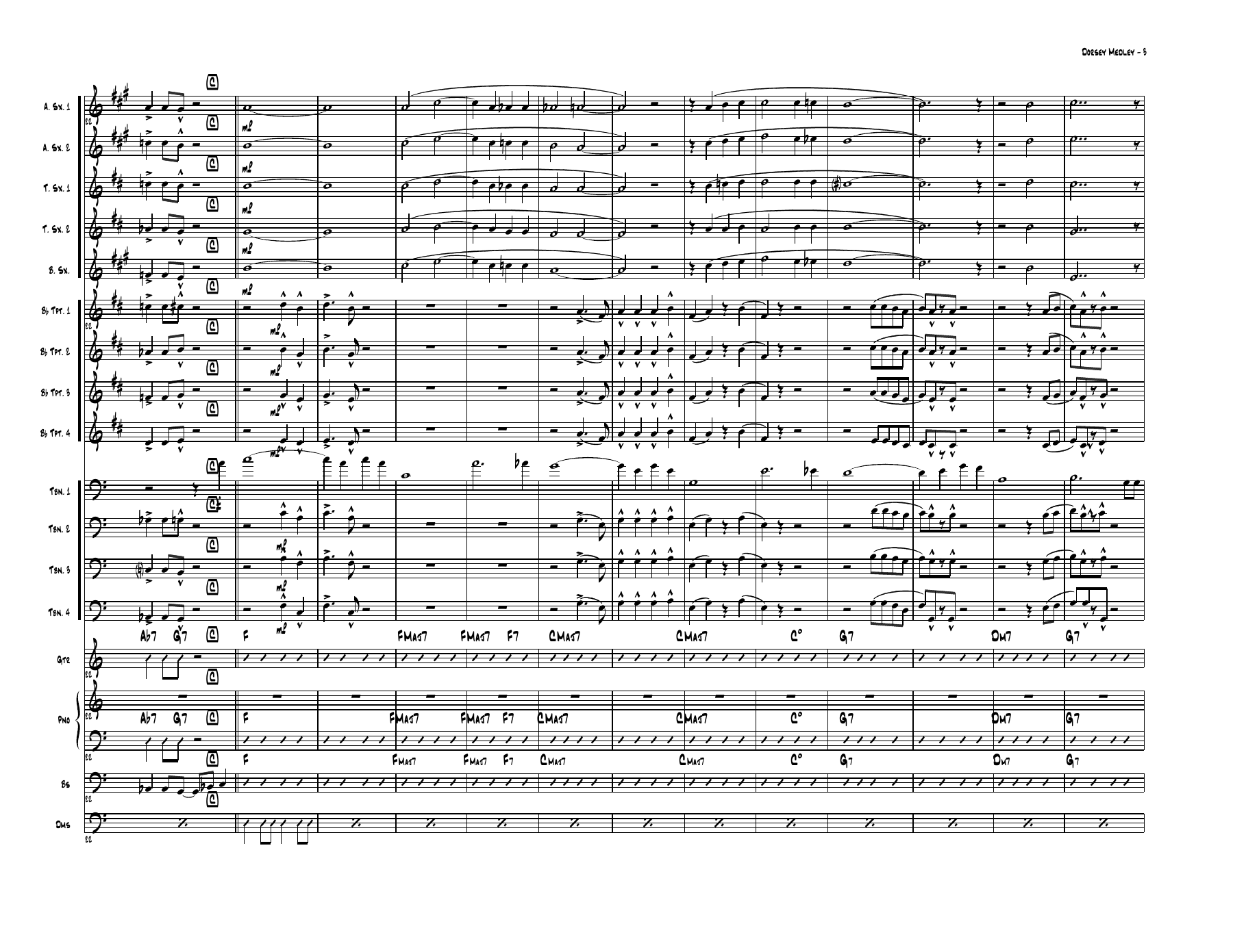 Tommy Dorsey Medley — page 3