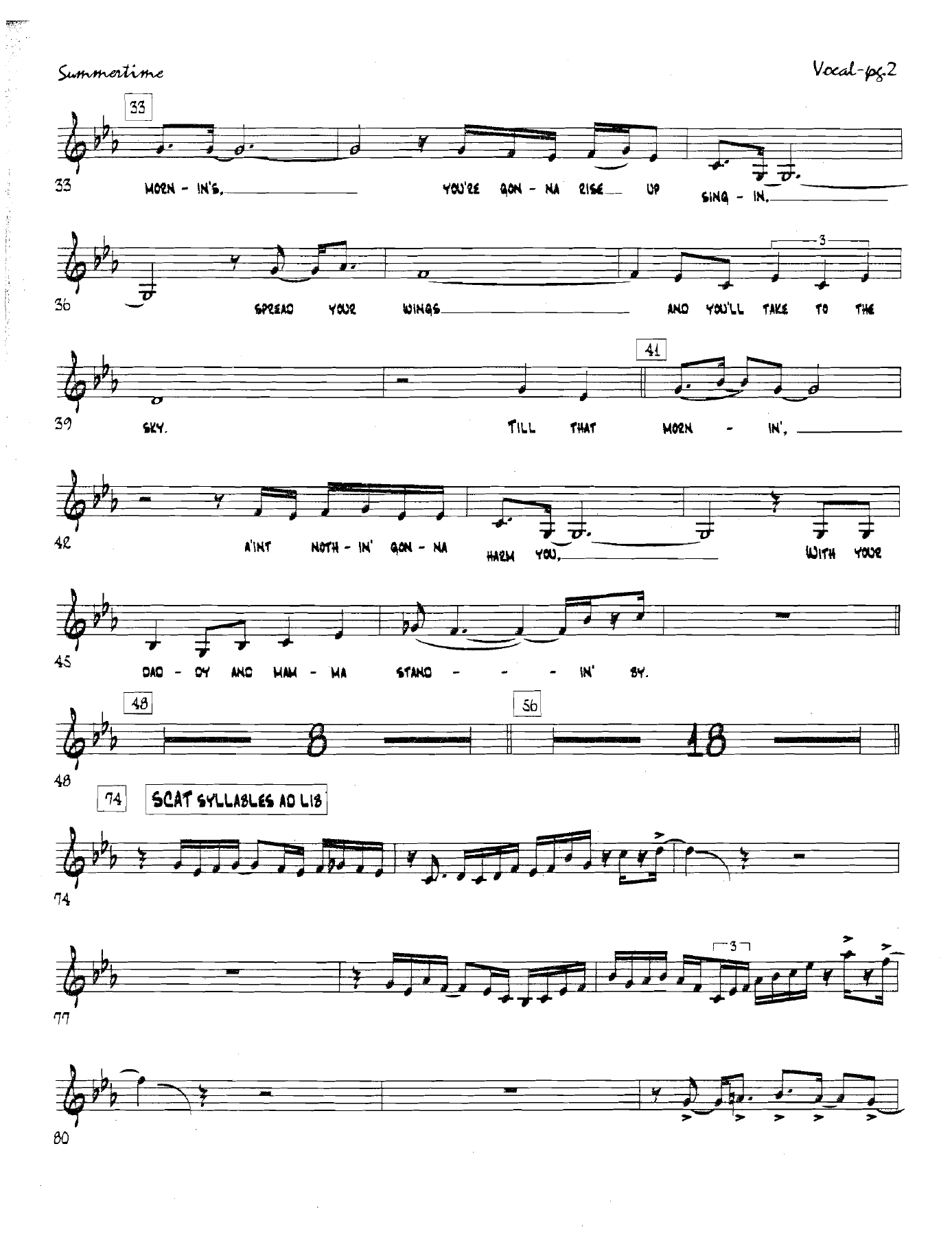 Summertime (E.Richards) Vocal — page 2
