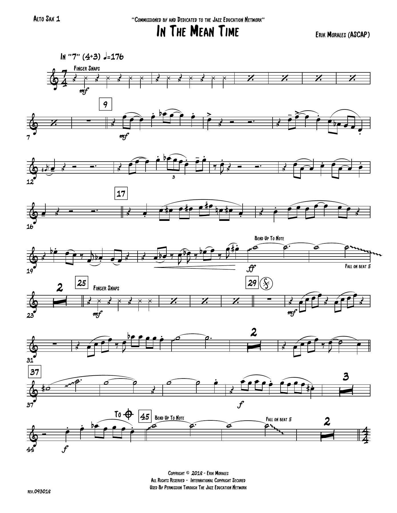 In The Mean Time — sheet music cover (first page)