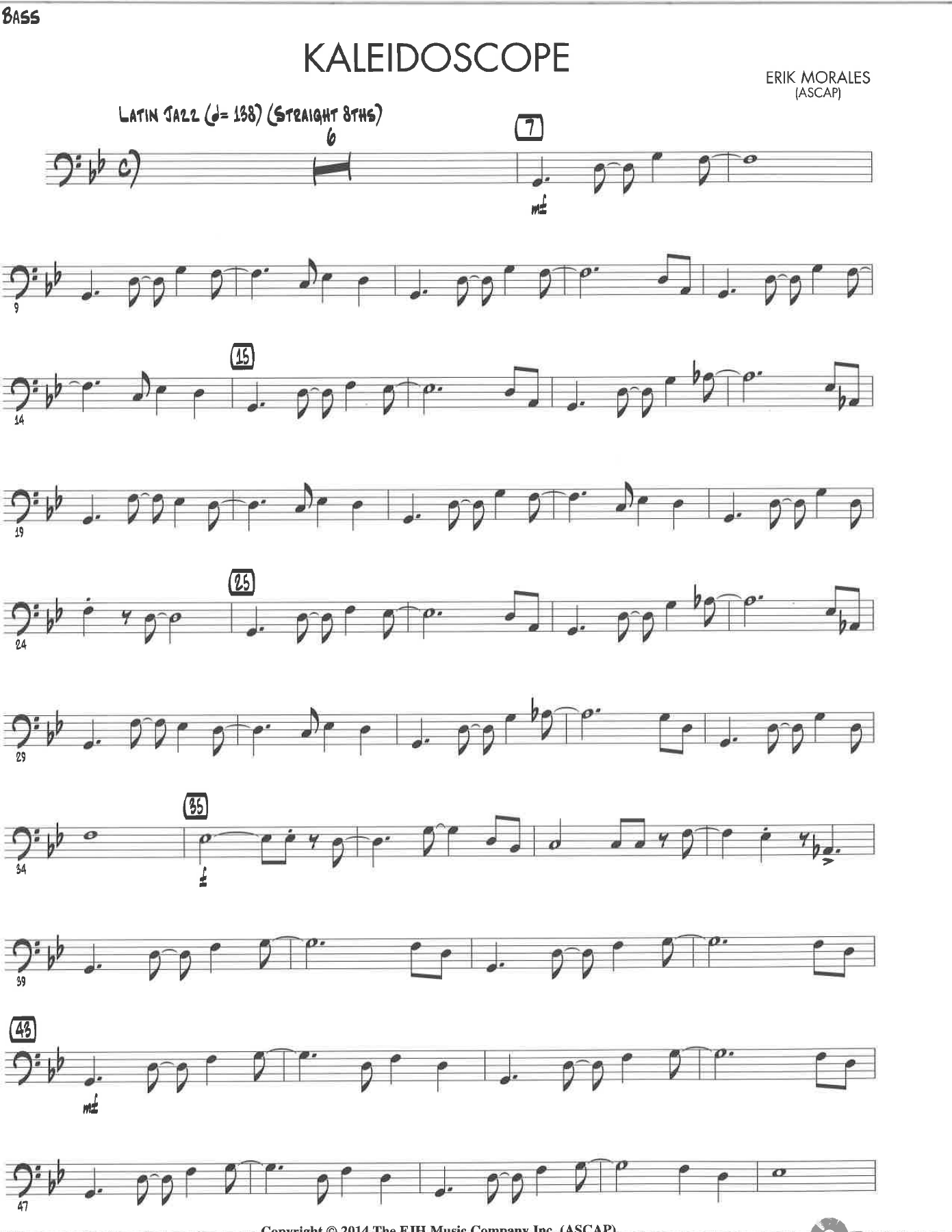 Kaleidoscope — sheet music cover (first page)