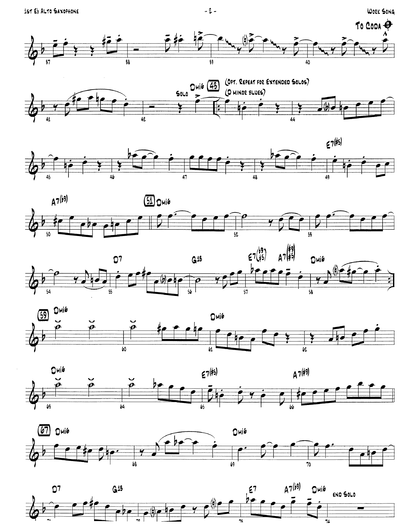 Work Song — page 2