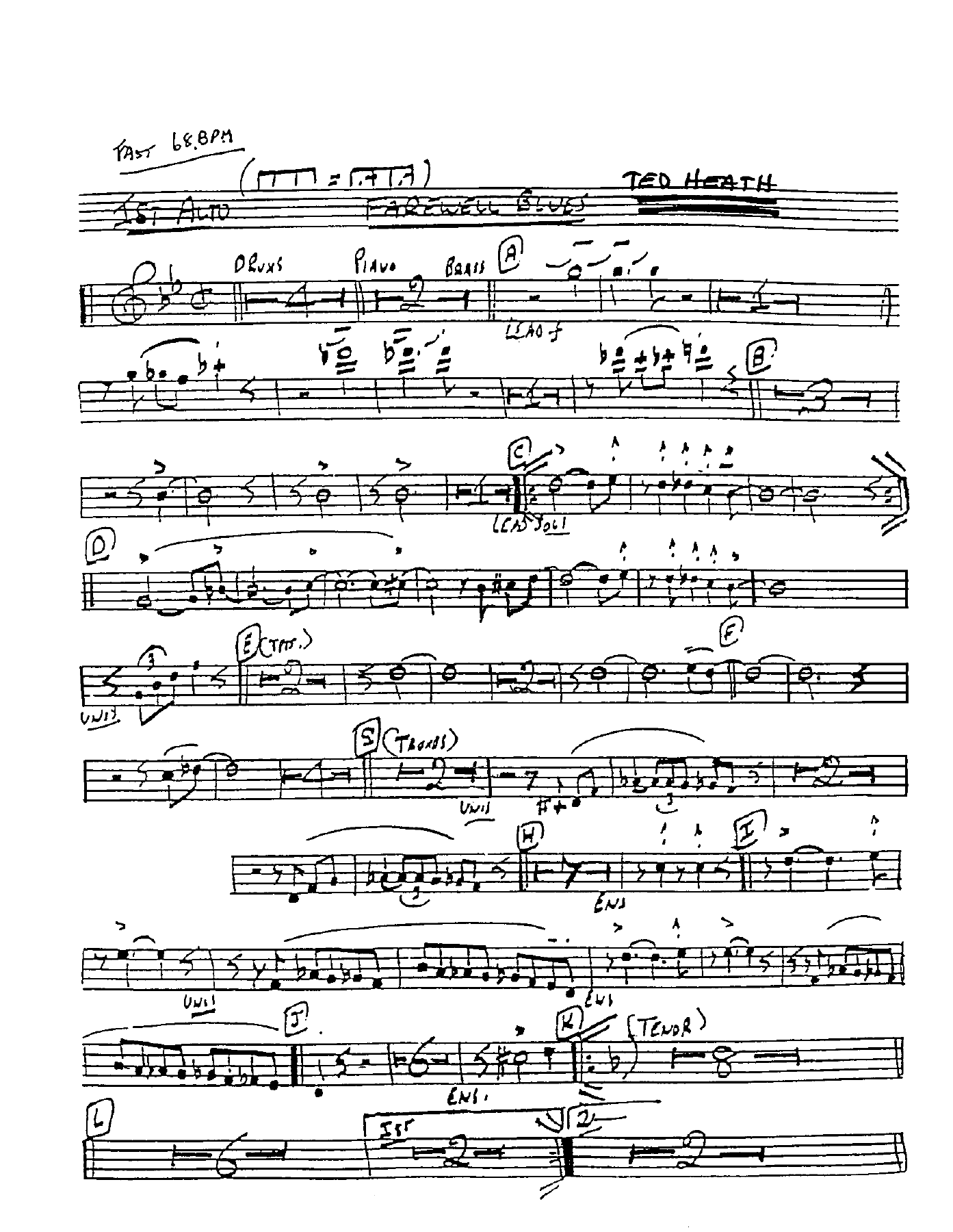 Farewell Blues — sheet music cover (first page)