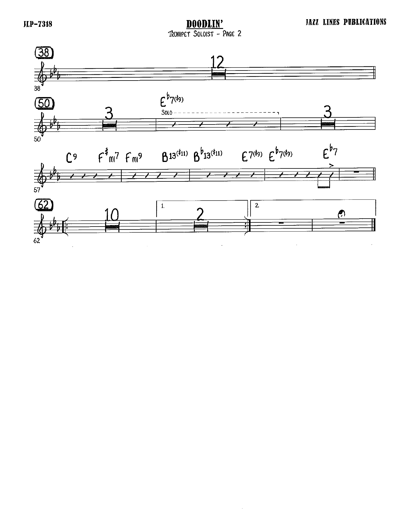 Doodlin' (E.Wilkins) D.Gillespie MP3 — page 2