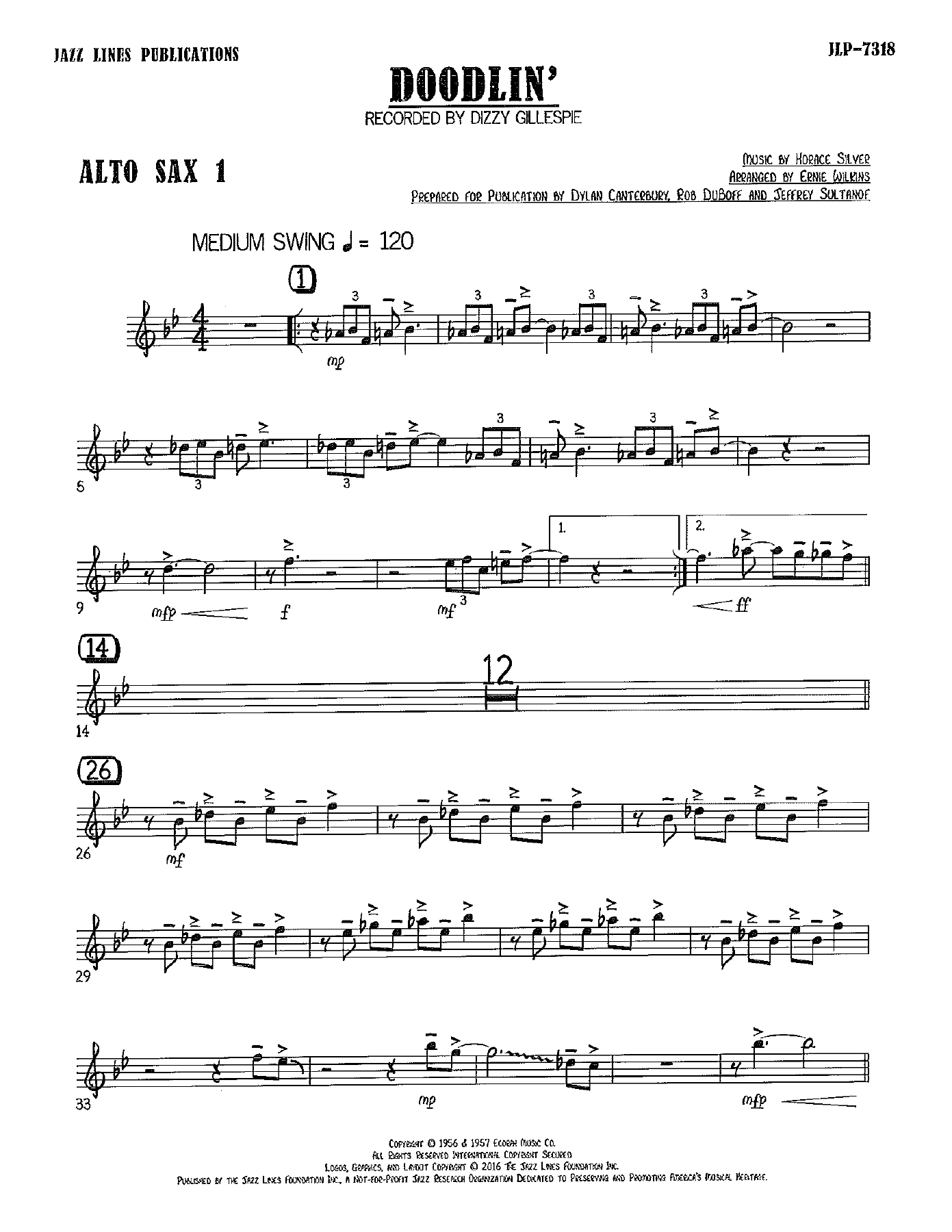 Doodlin' (E.Wilkins) D.Gillespie MP3 — page 3