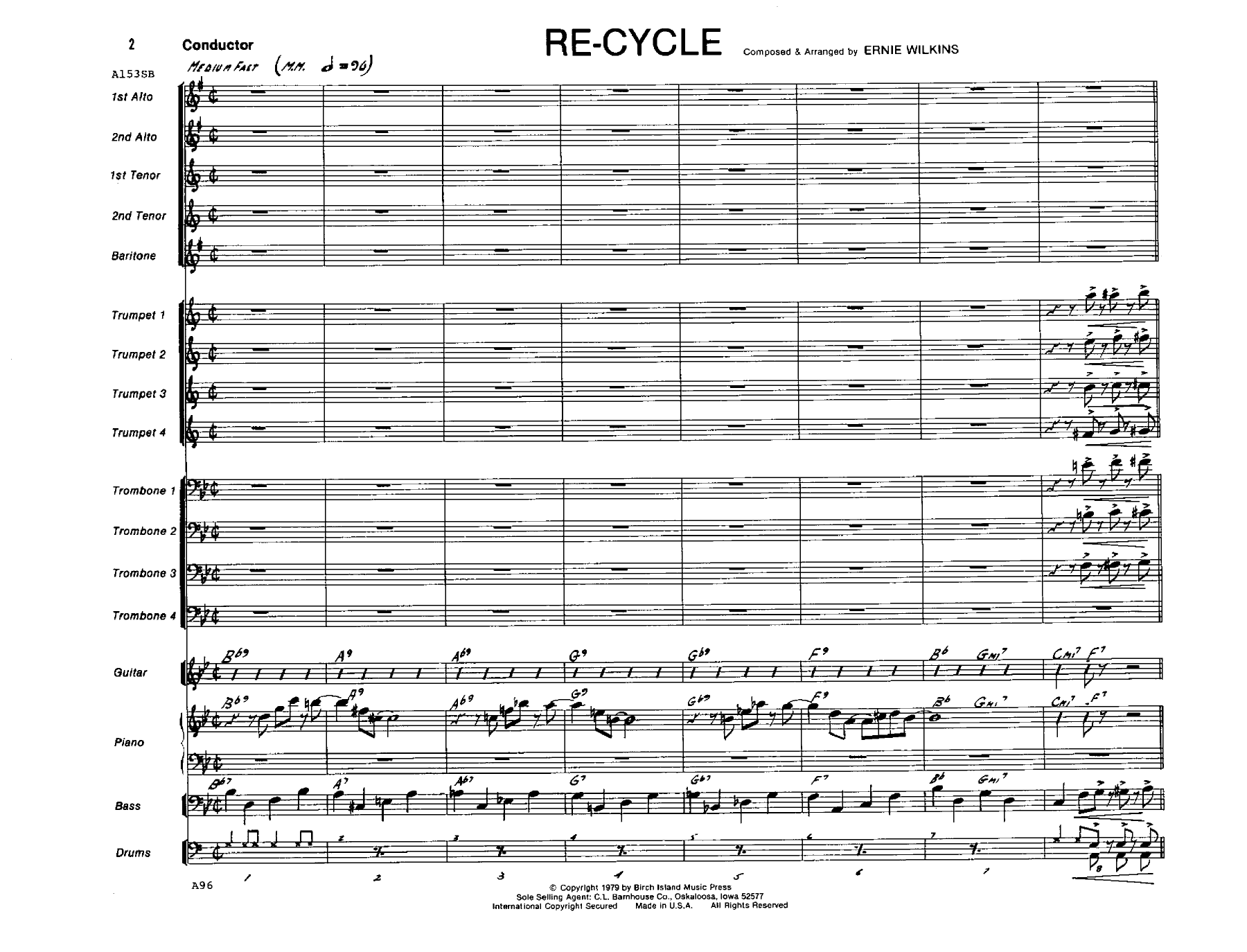 Re-Cycle — sheet music cover (first page)