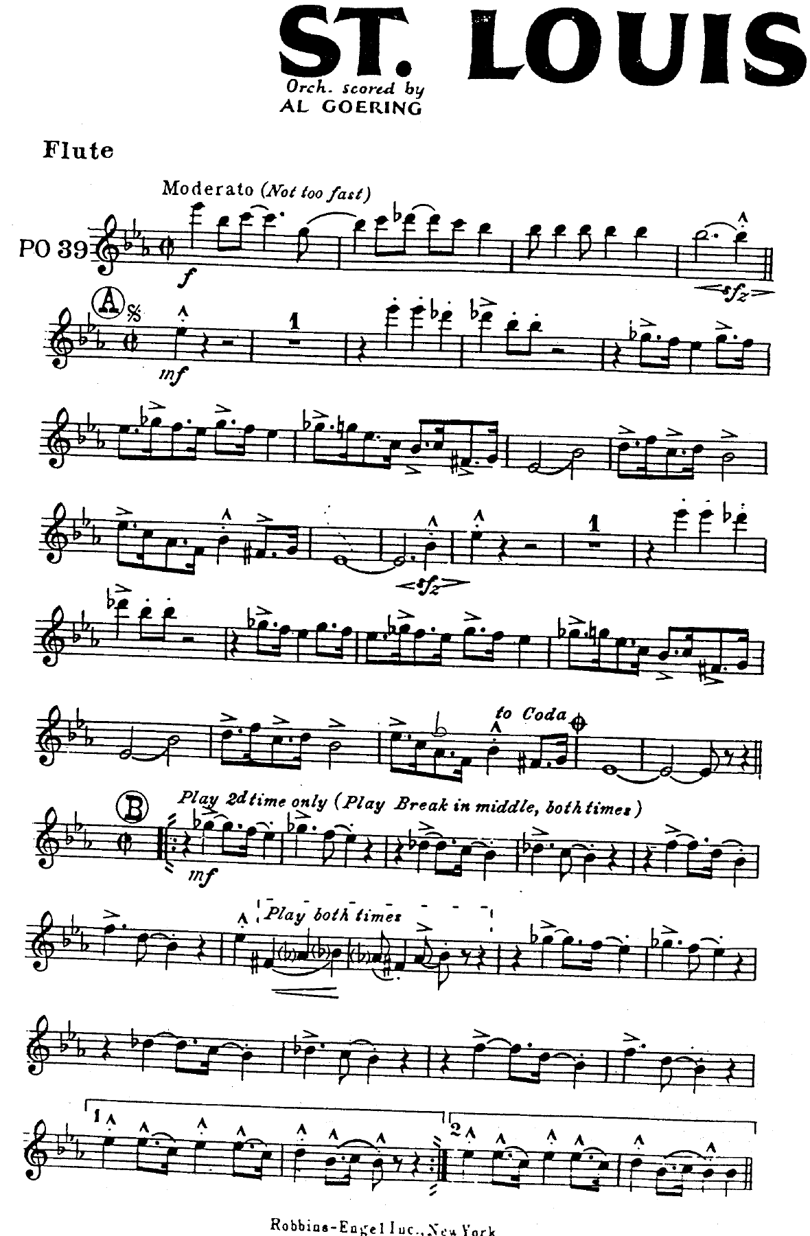 St.Louis Shuffle — sheet music cover (first page)