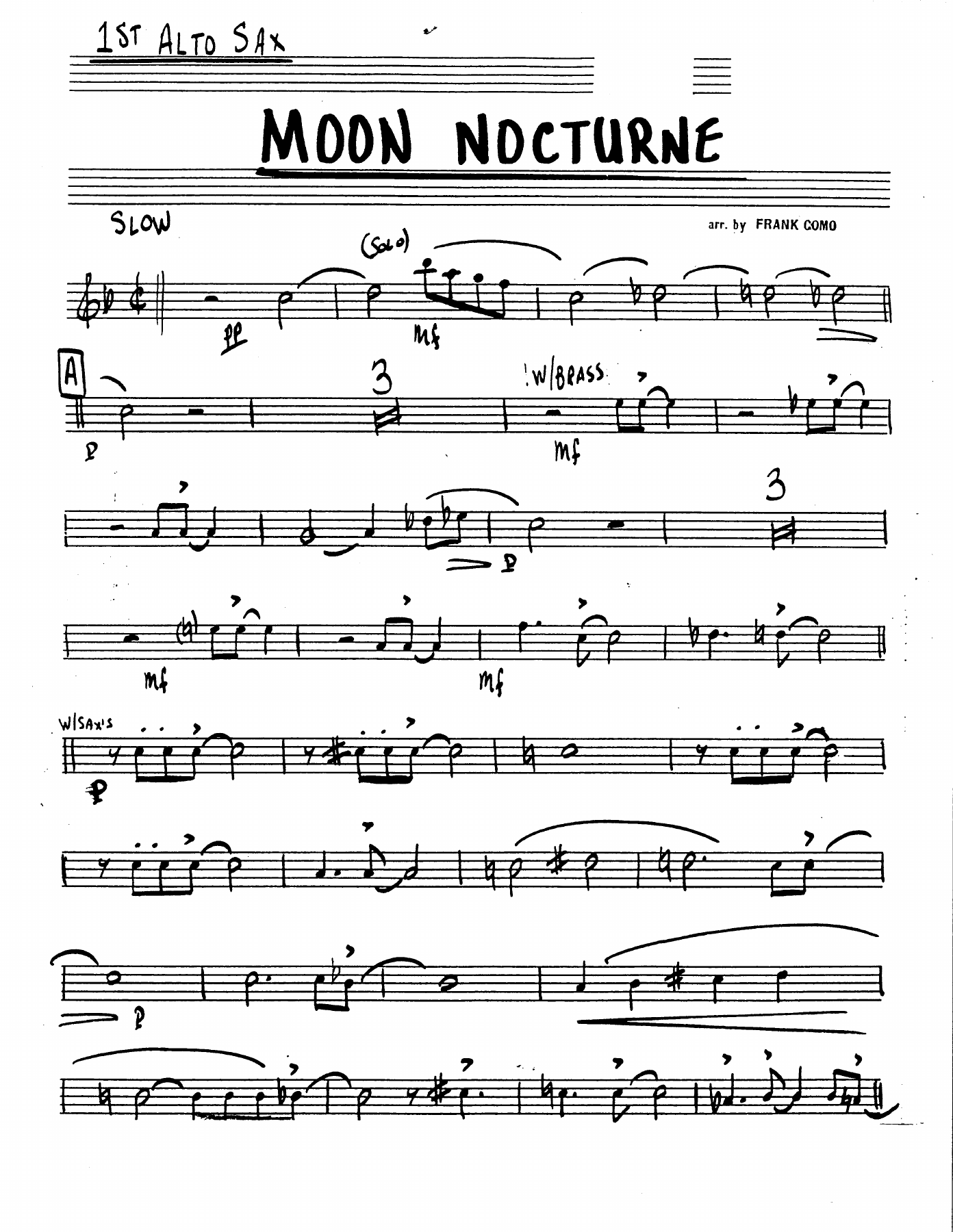 Moon Nocturne — sheet music cover (first page)