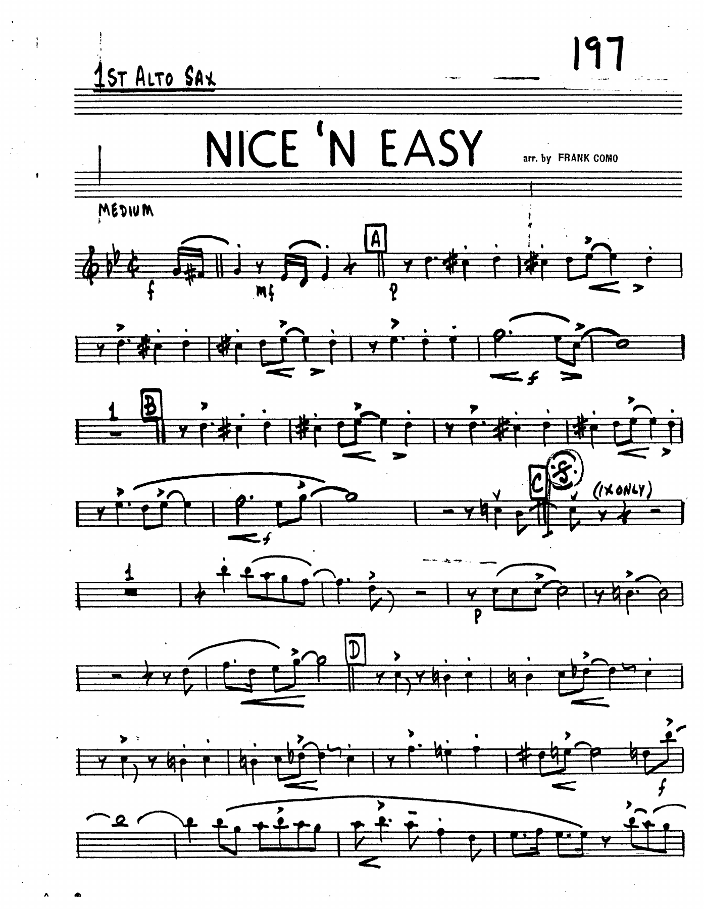 Nice 'N Easy — sheet music preview