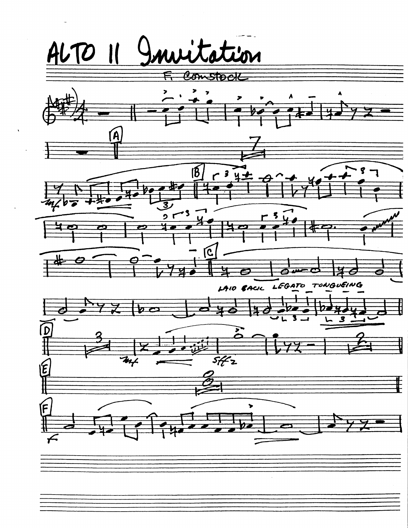 Invitation (F.Comstock) Les Brown — page 3