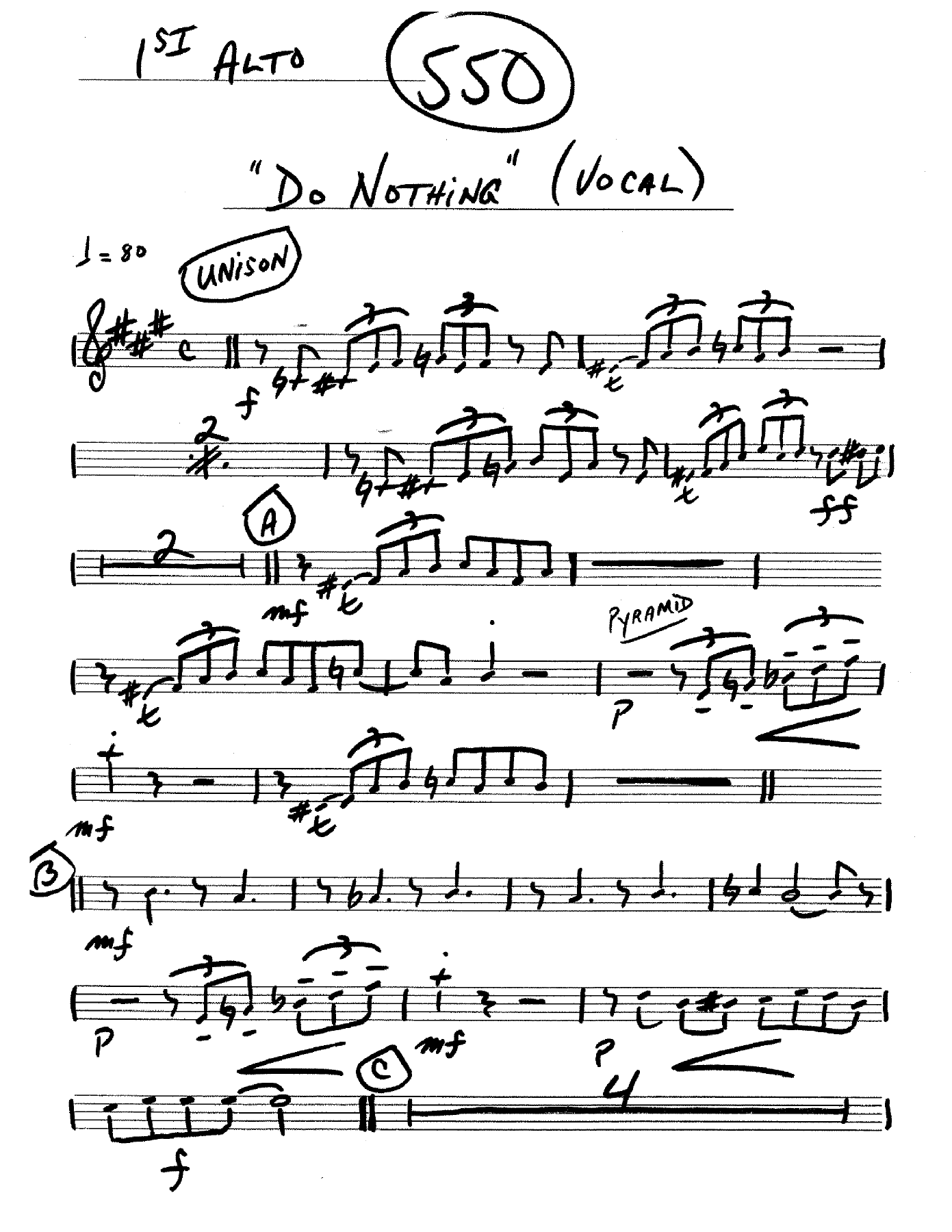 Do Nothing Till You Hear From Me (F.Foster) D.Schuur — Big Band sheet music arranged by Frank Foster | Jazz Standard
