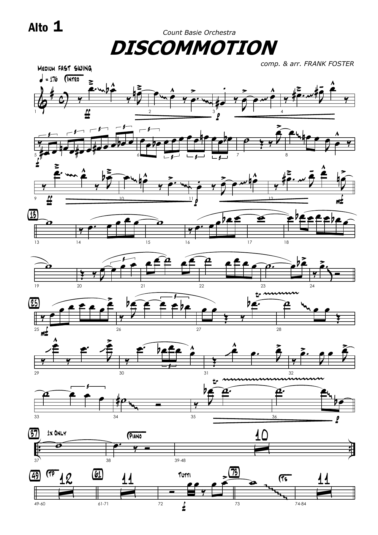 Discommotion 2 Arr — sheet music cover (first page)