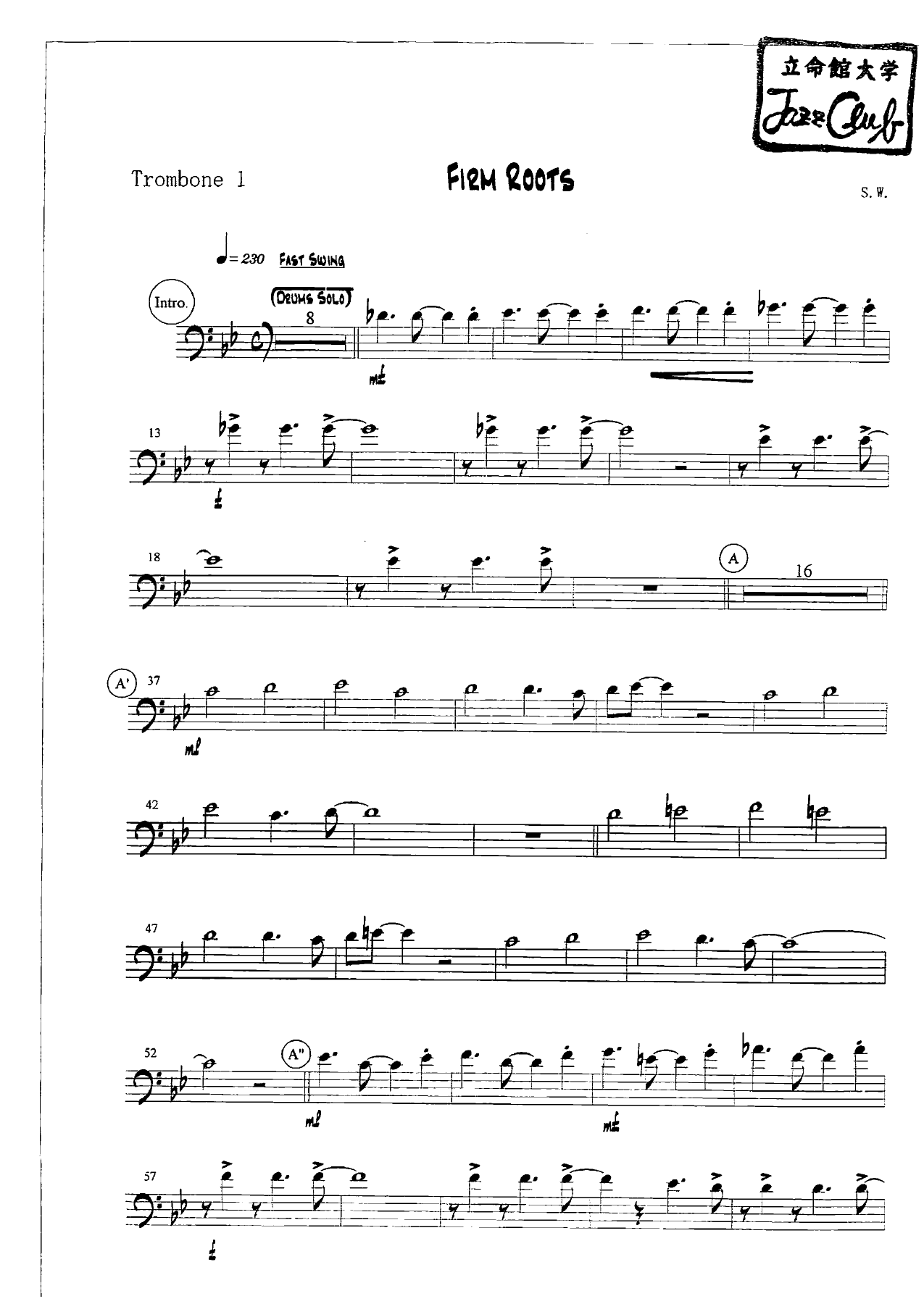 Firm Roots — sheet music preview