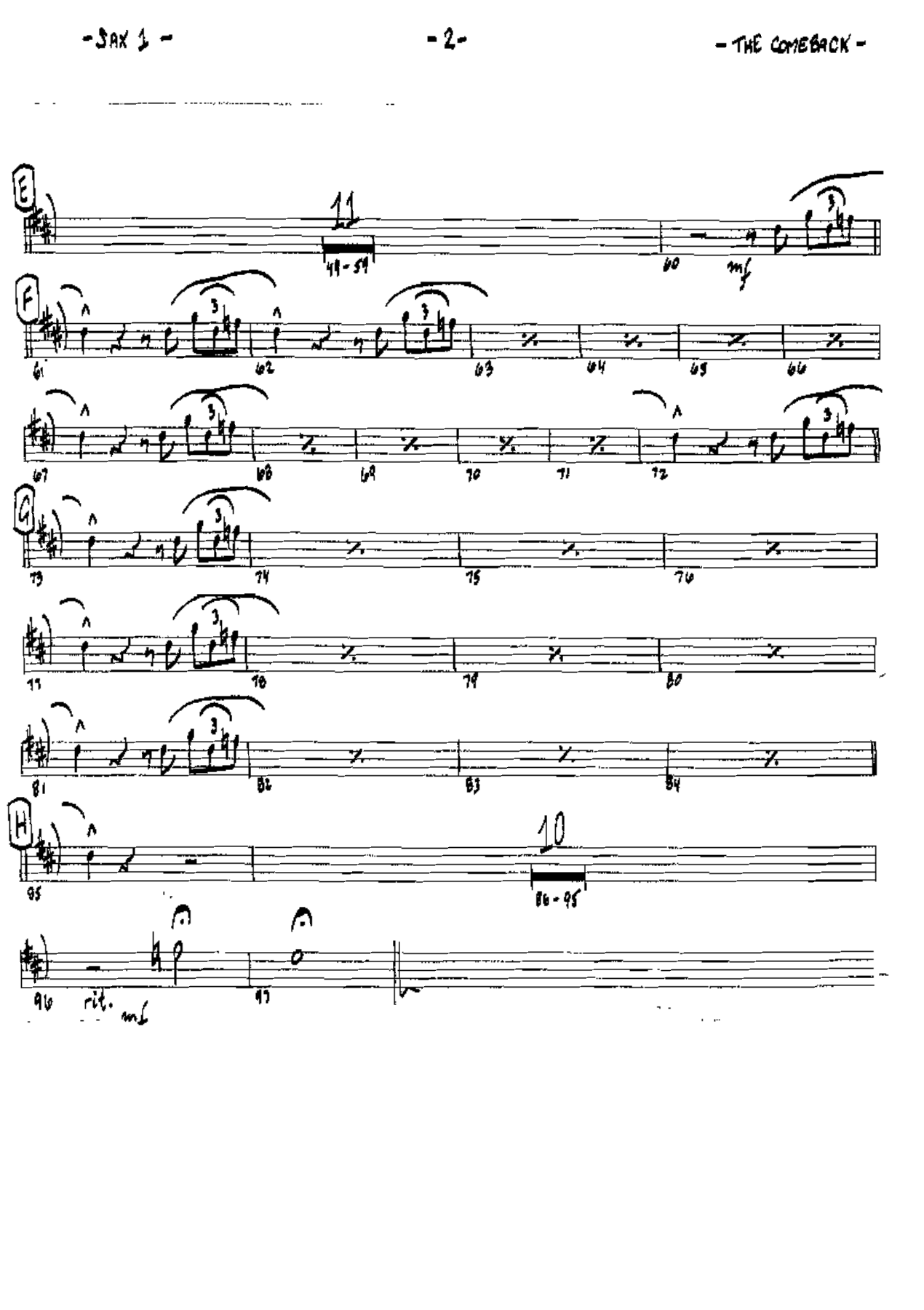 The Comeback (F.Foster) C.Basie — page 2