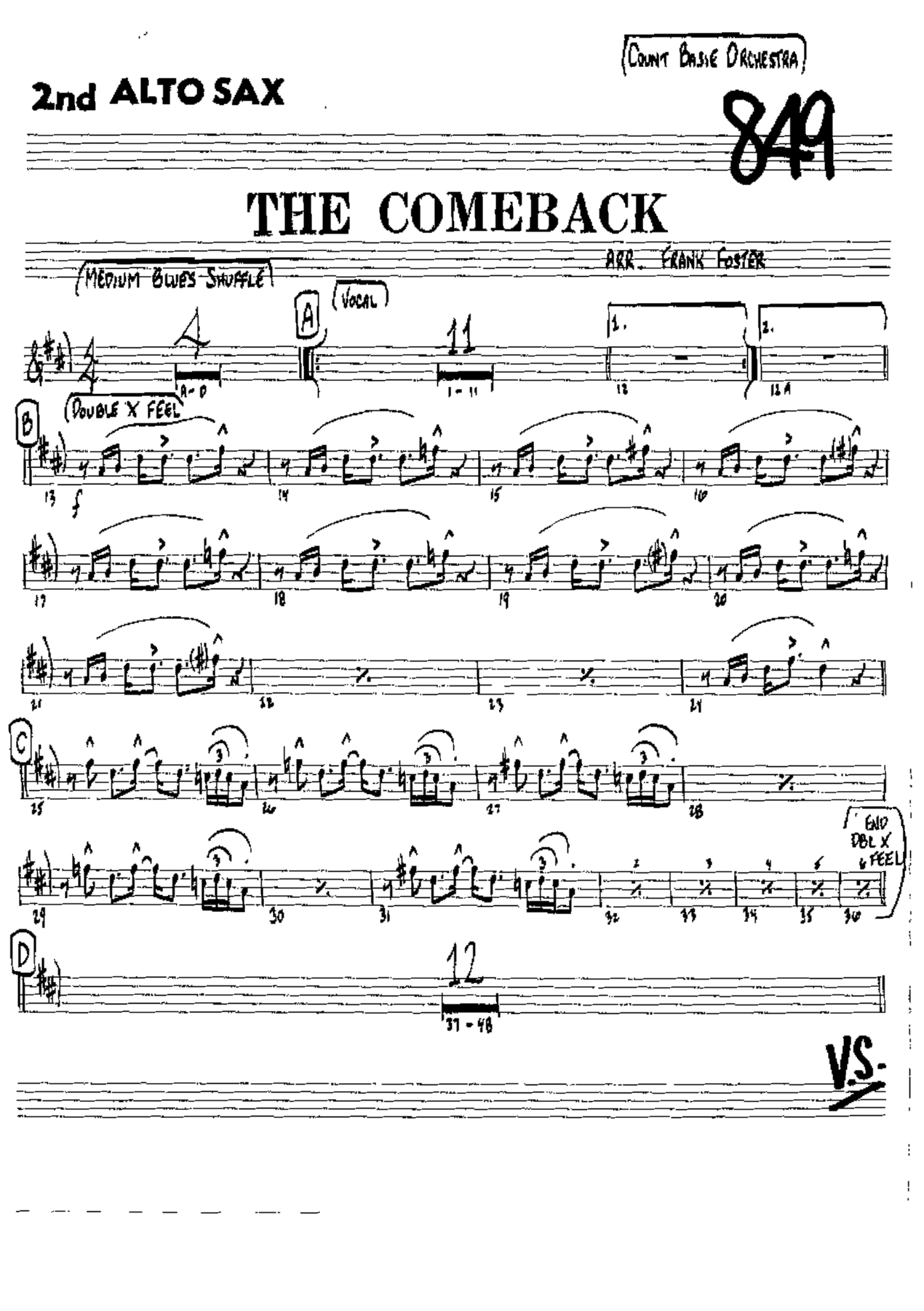 The Comeback (F.Foster) C.Basie — page 3