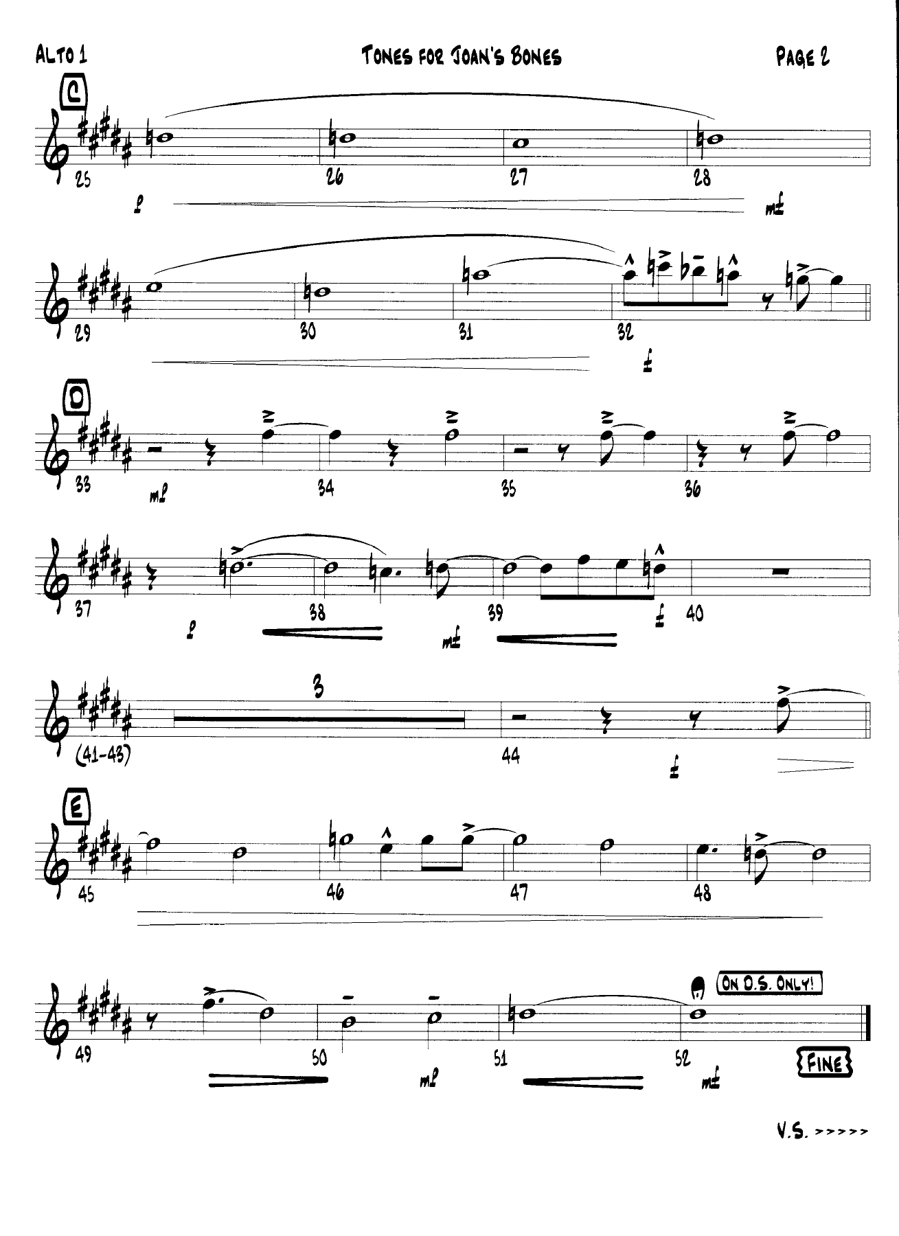 Tones For Joan's Bones (F.Foster) C.Corea — page 2