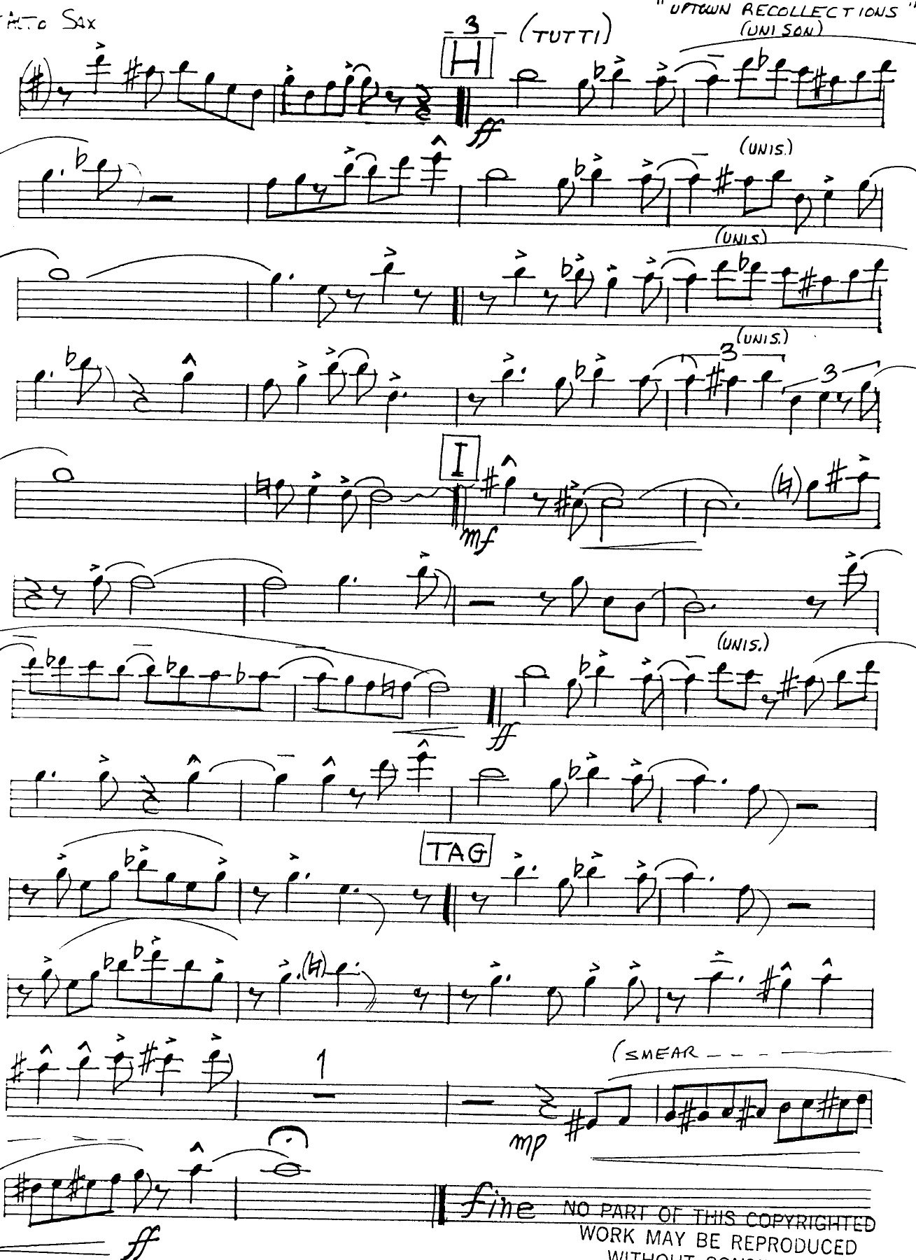 Uptown Recollections (F.Foster) C.Basie — page 3
