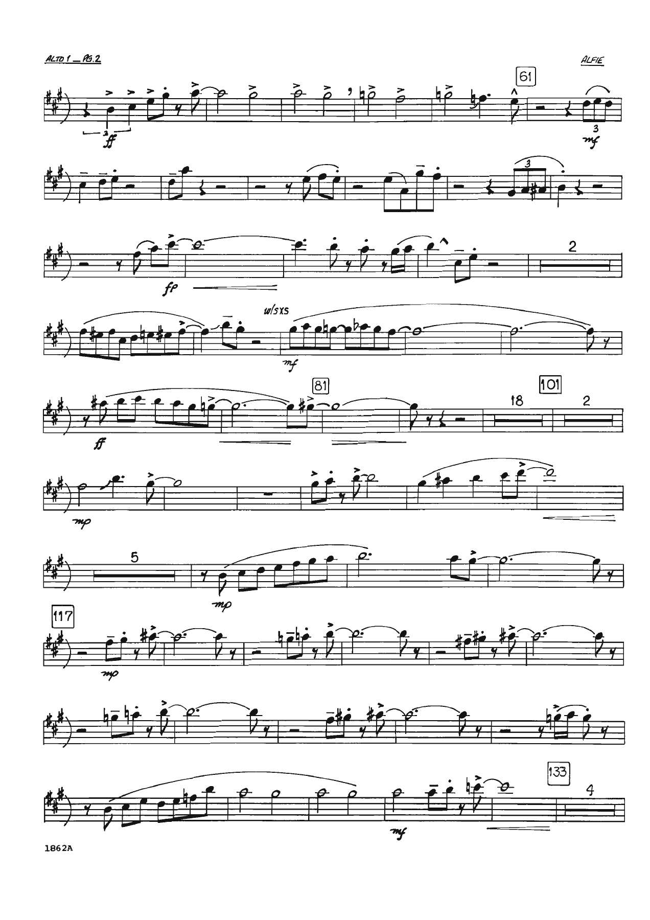 Alfie (F.Mantooth) TRP Solo — page 2