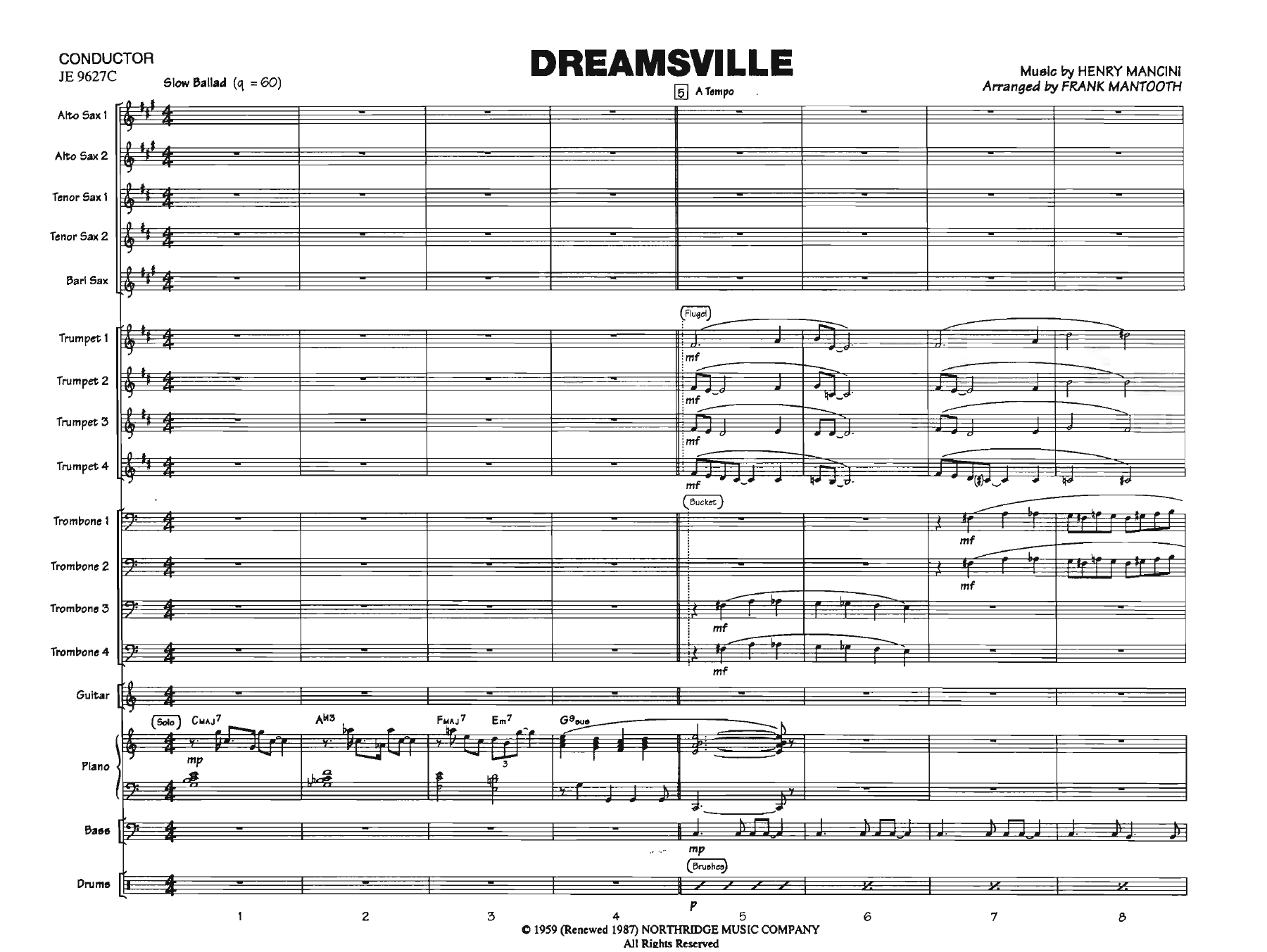 Dreamsville — sheet music cover (first page)