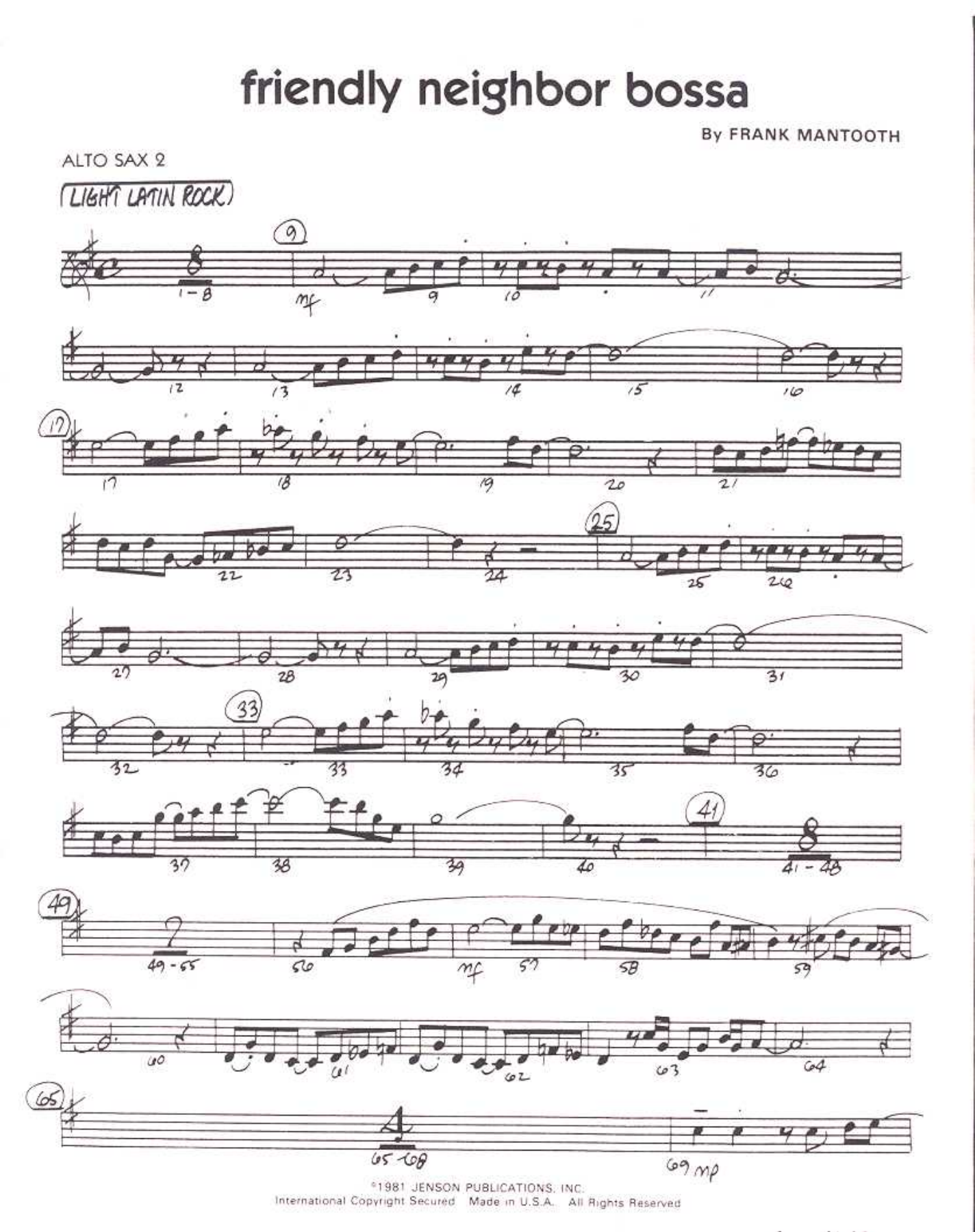 Friendly Nieghbor Bossa — page 3