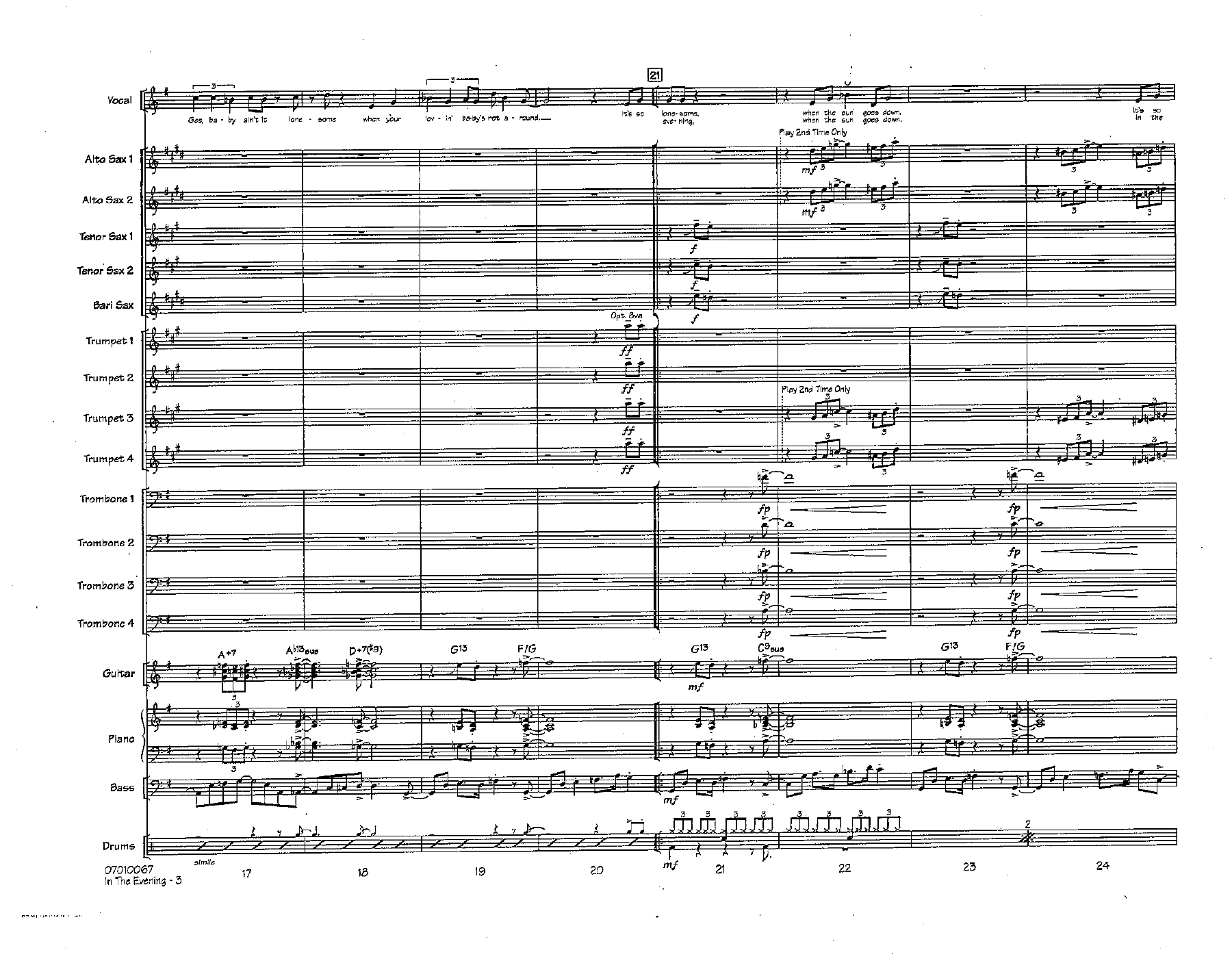 In The Evening (F.Mantooth) Vocal MP3 — page 3