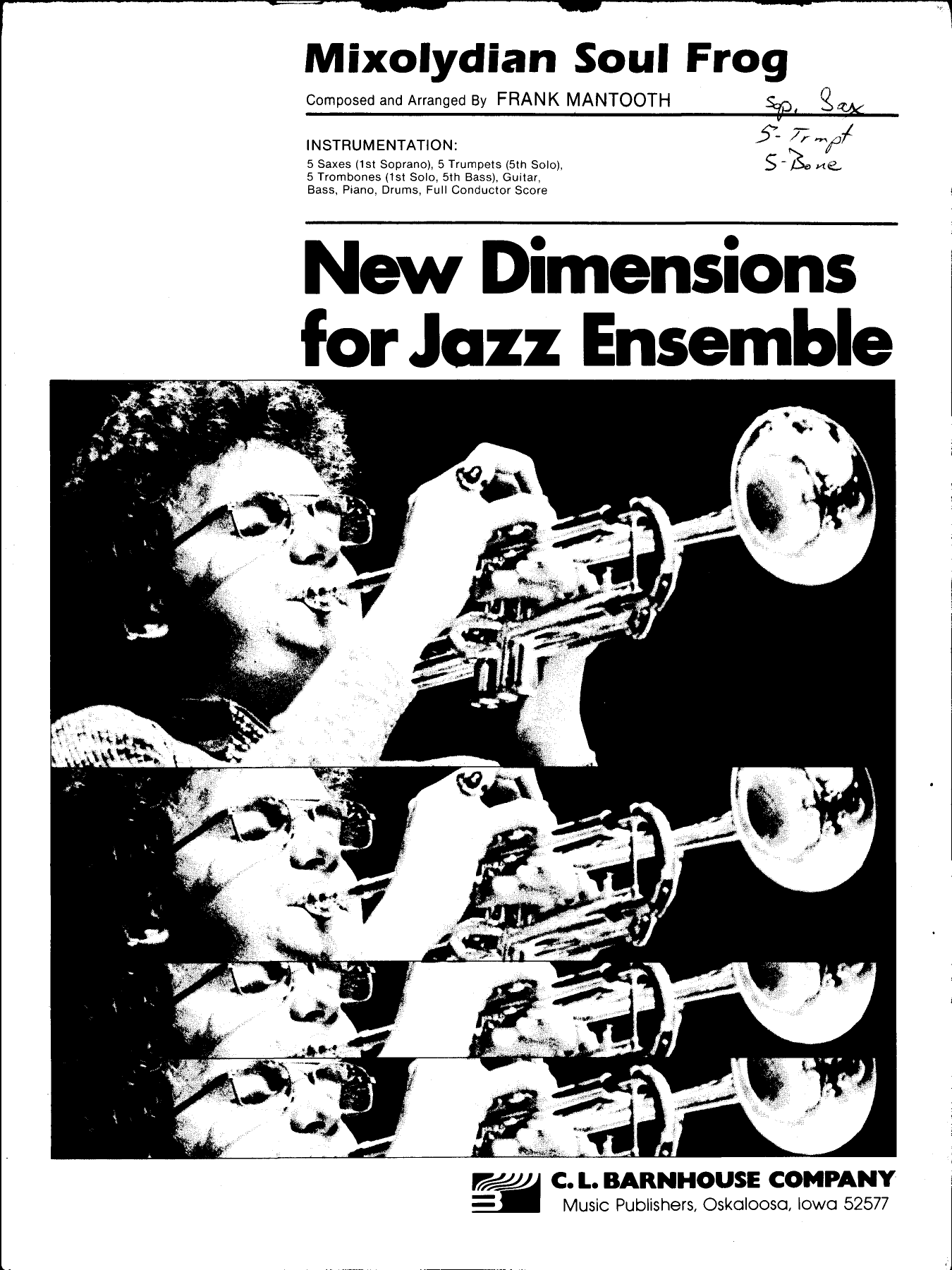 Mixolydian Soul Frog — sheet music cover (first page)