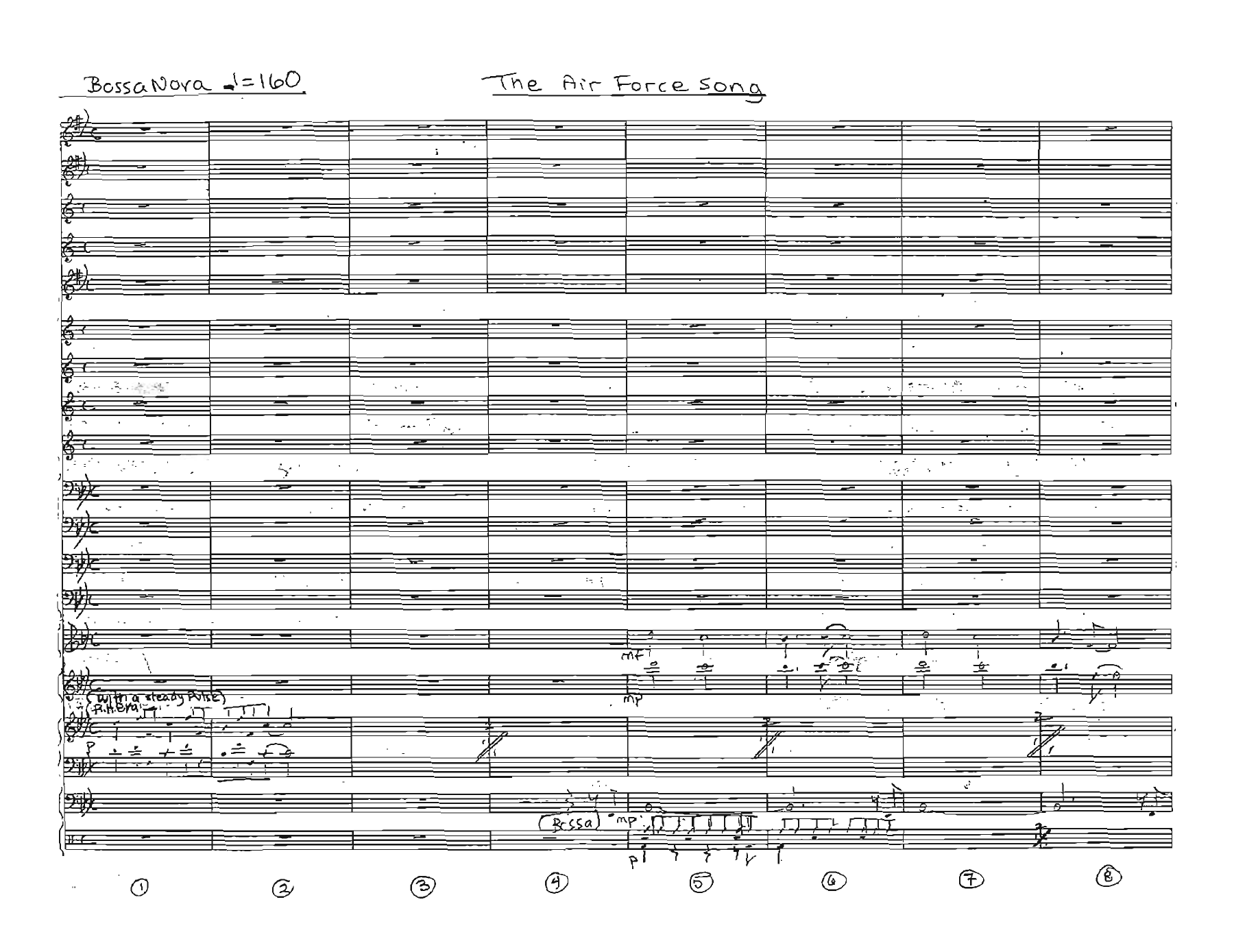 The Air Force Song — sheet music preview