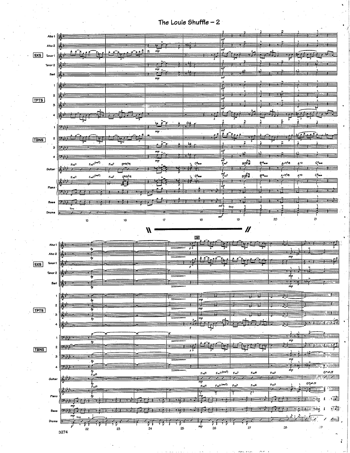 The Louie Shuffle (F.Mantooth) L.Bellson — page 2