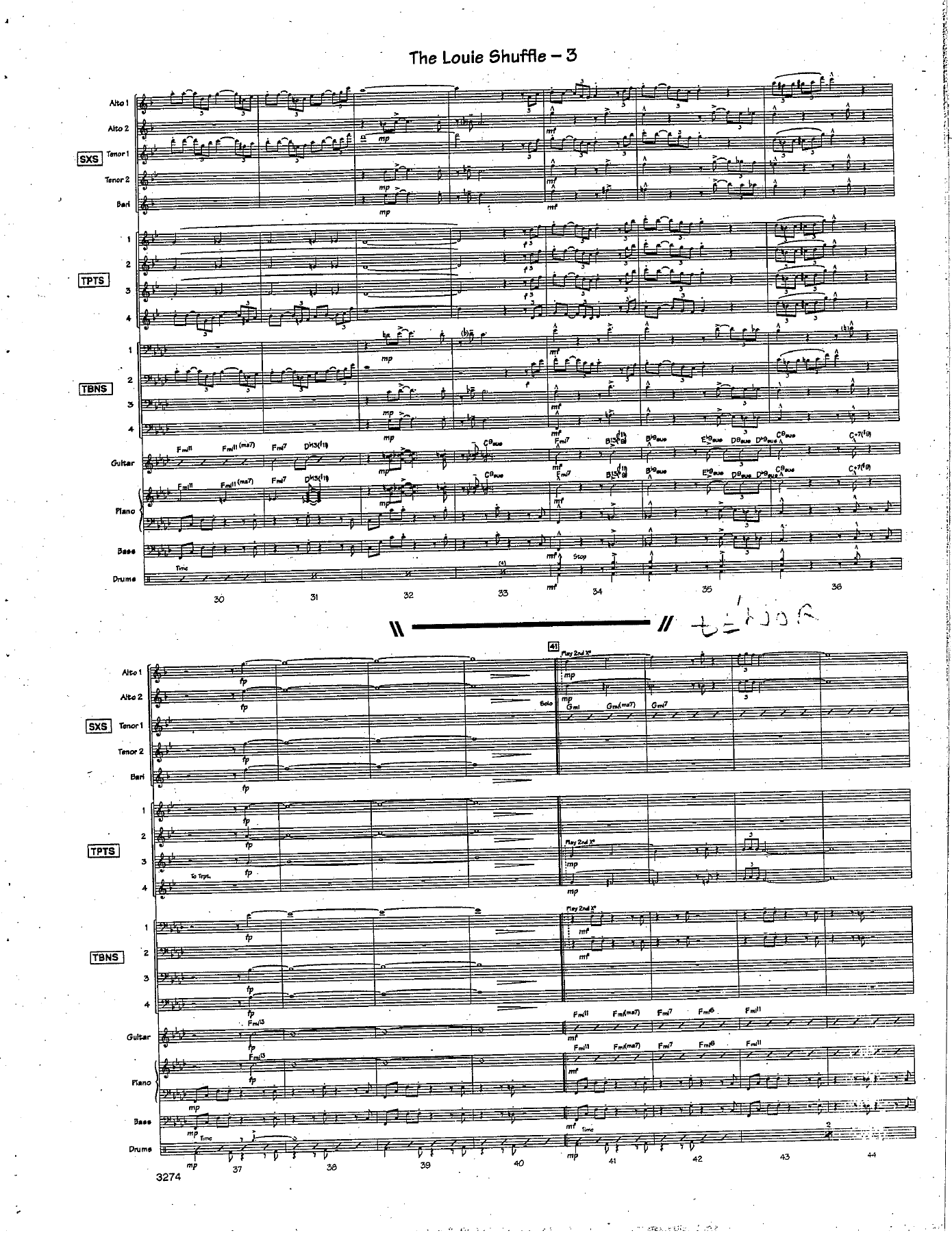 The Louie Shuffle (F.Mantooth) L.Bellson — page 3