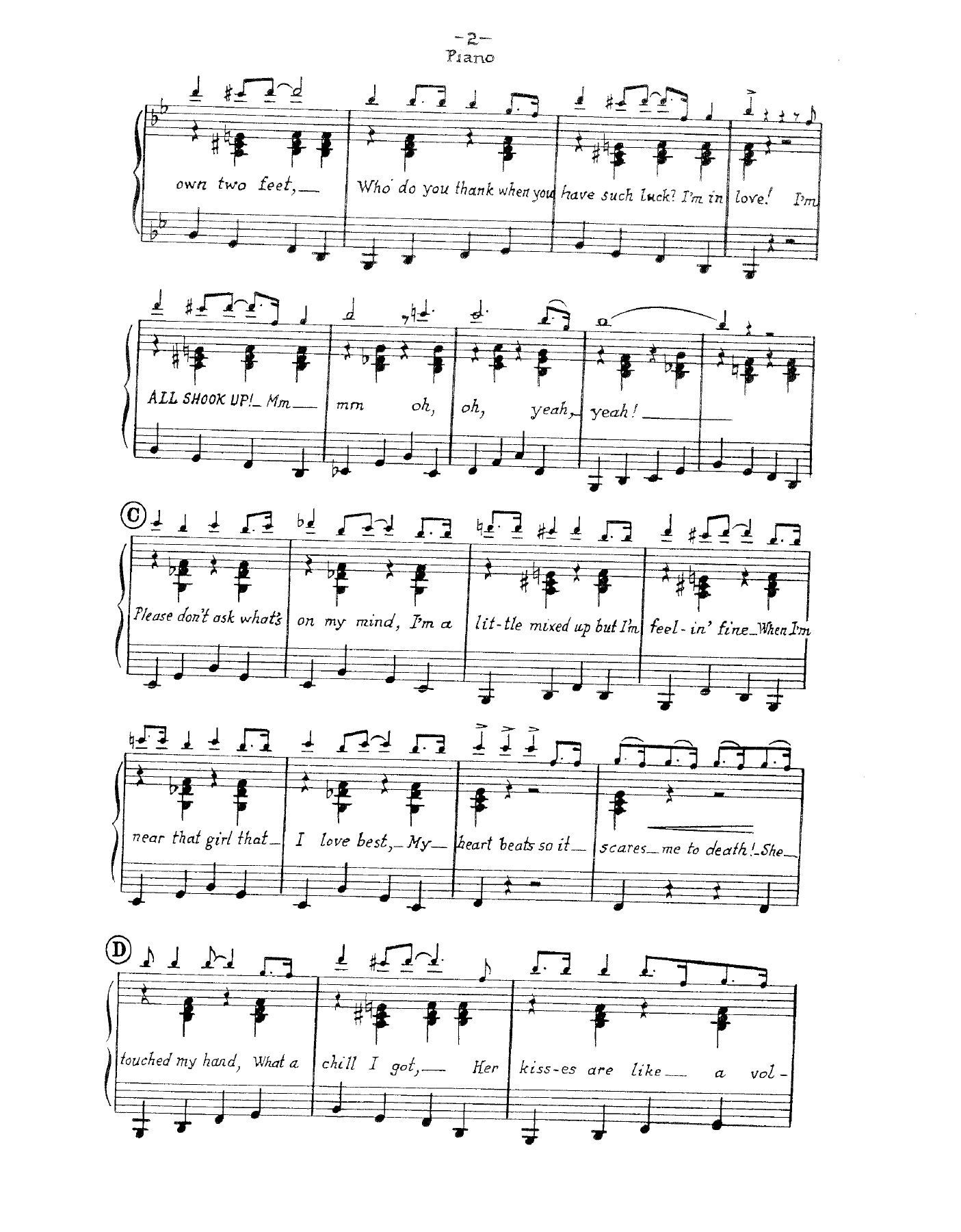 All Shook Up (J.Warrington) E.Presley — page 2